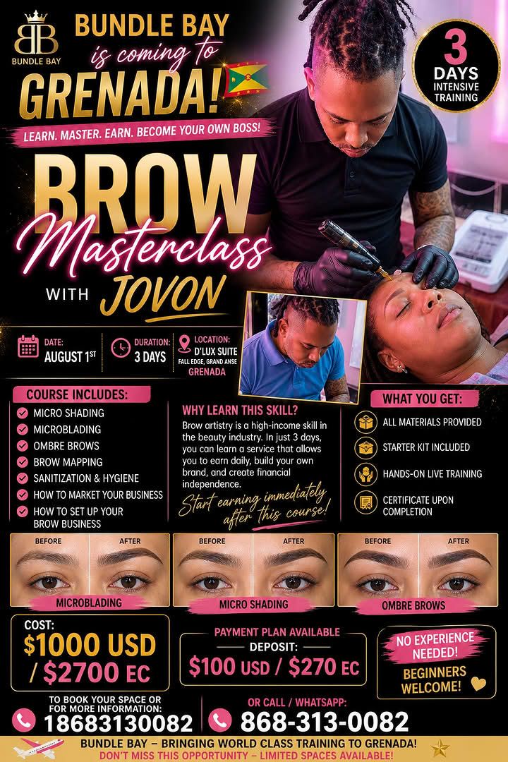 Bundle Bay & Trinbagonails TT Facebook ad: Grenada invest in yourself and become your own…