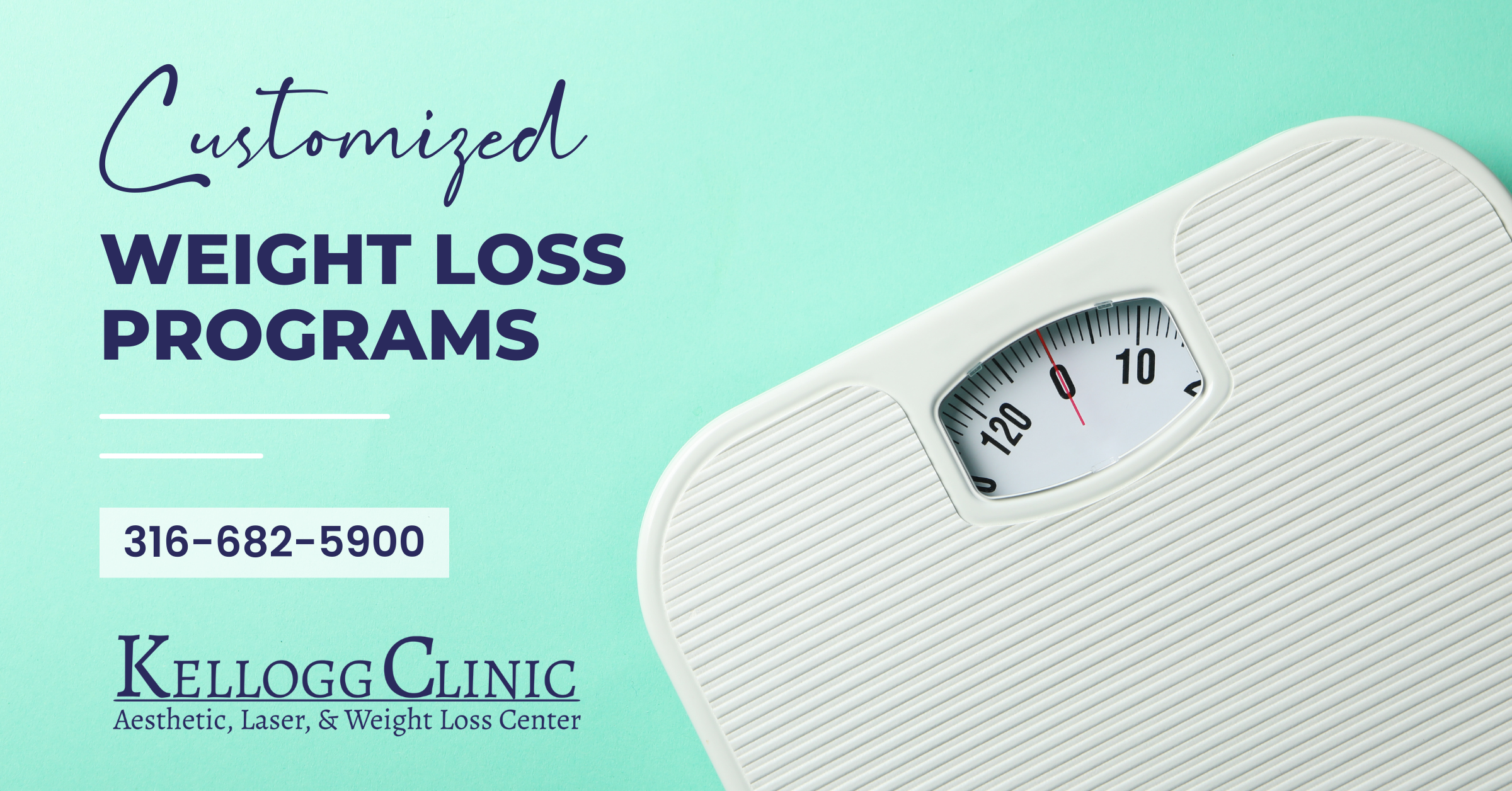 Kellogg Clinic Aesthetic, Laser & Weight Loss Center Facebook ad: Transform your life with Kellogg Clinic's…