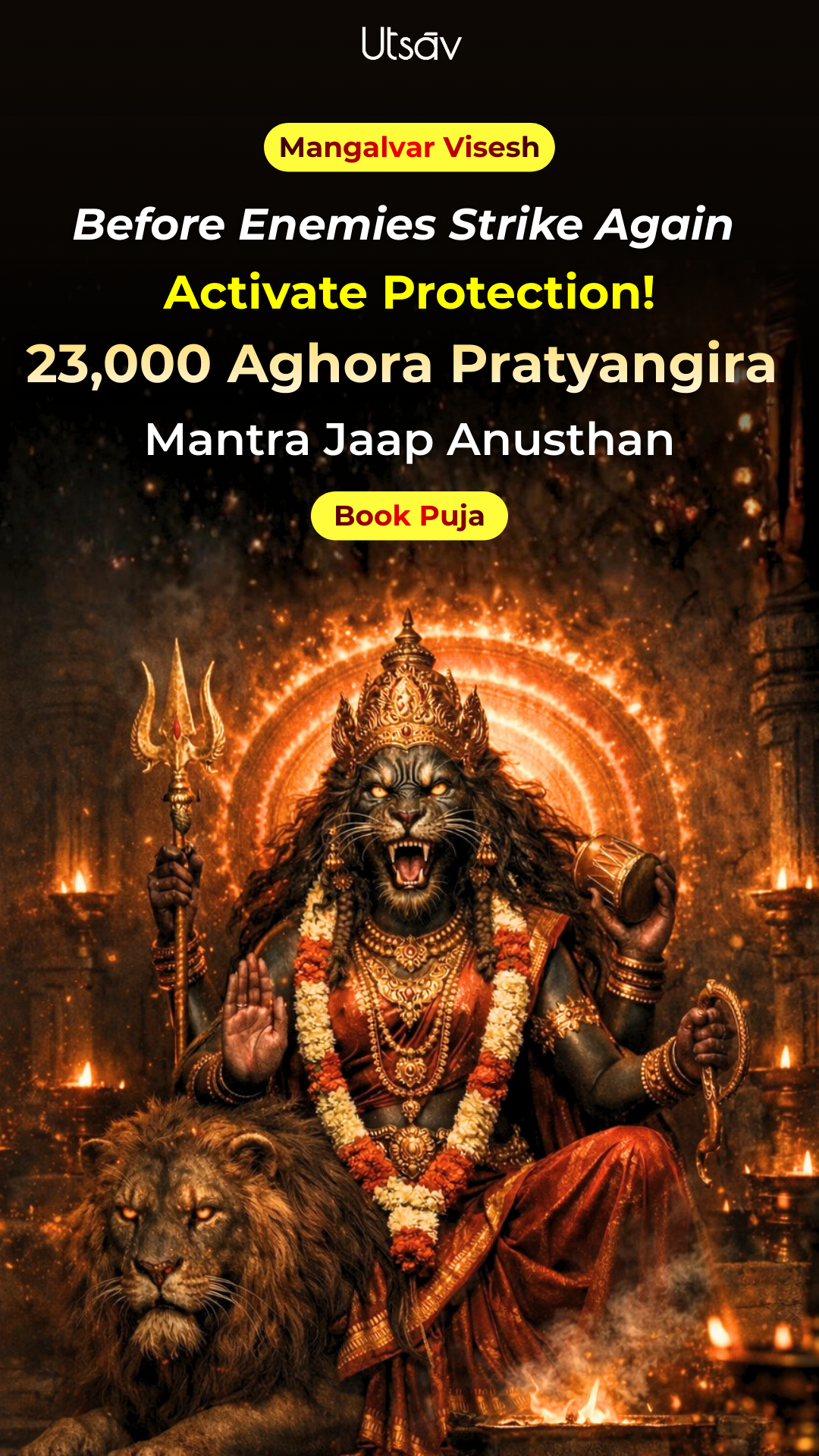 Utsav App Pujas Facebook ad