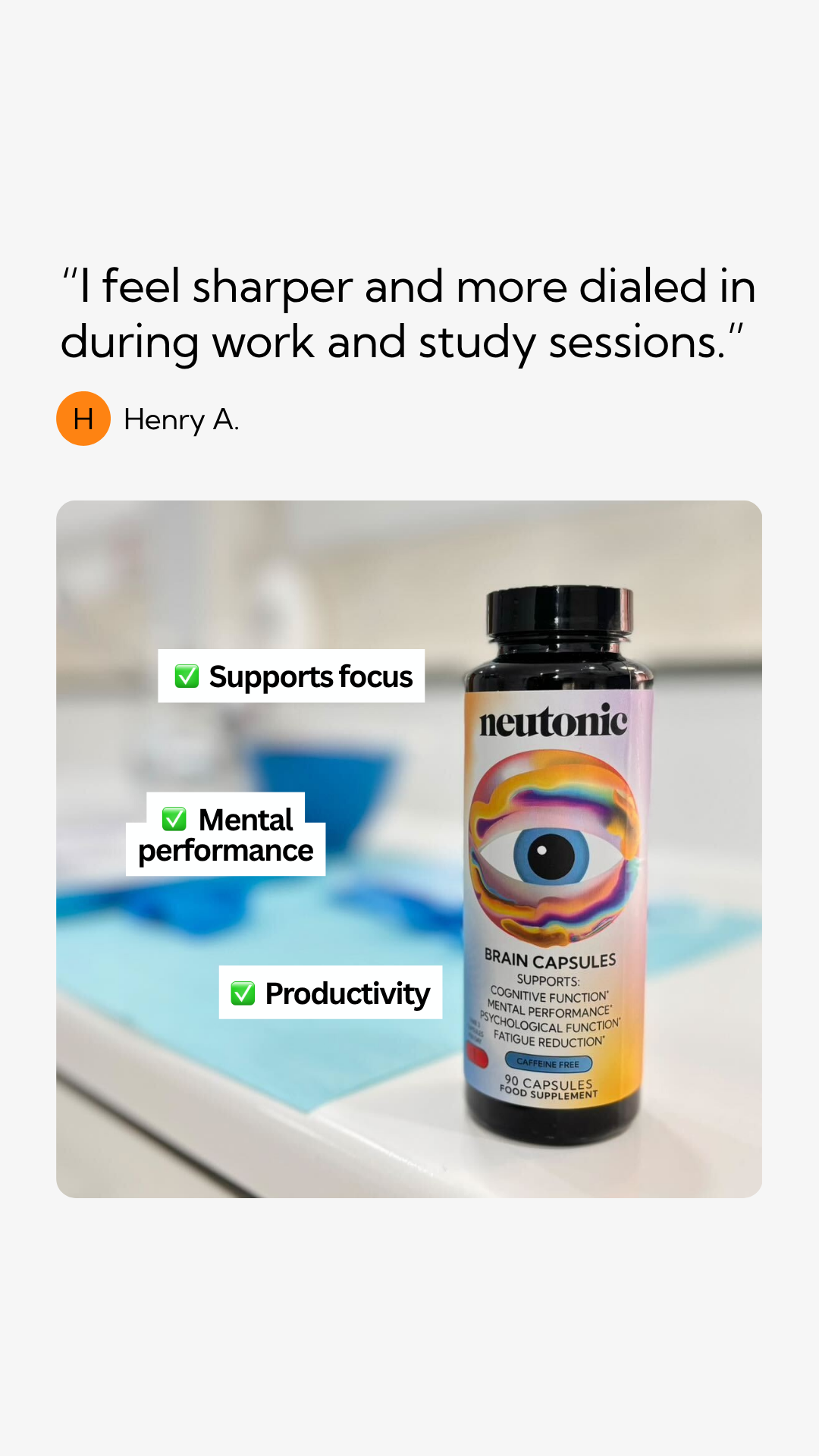Neutonic Facebook ad