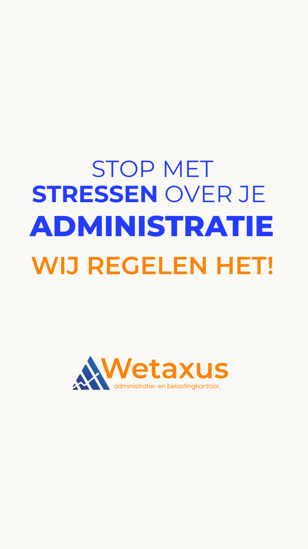 Administratiekantoor Wetaxus Facebook ad: Plan je gratis strategiecall