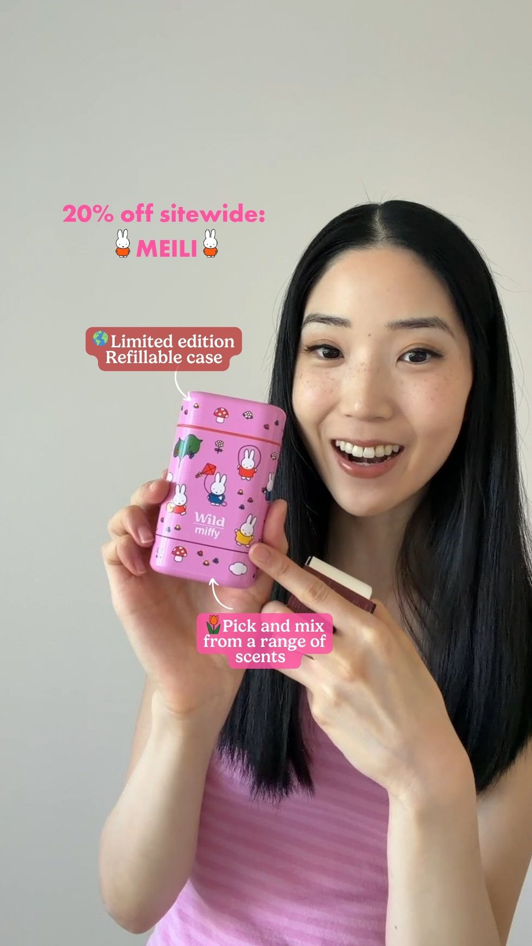 Wild Facebook ad: Get 20% off all Wild products with code MEILI