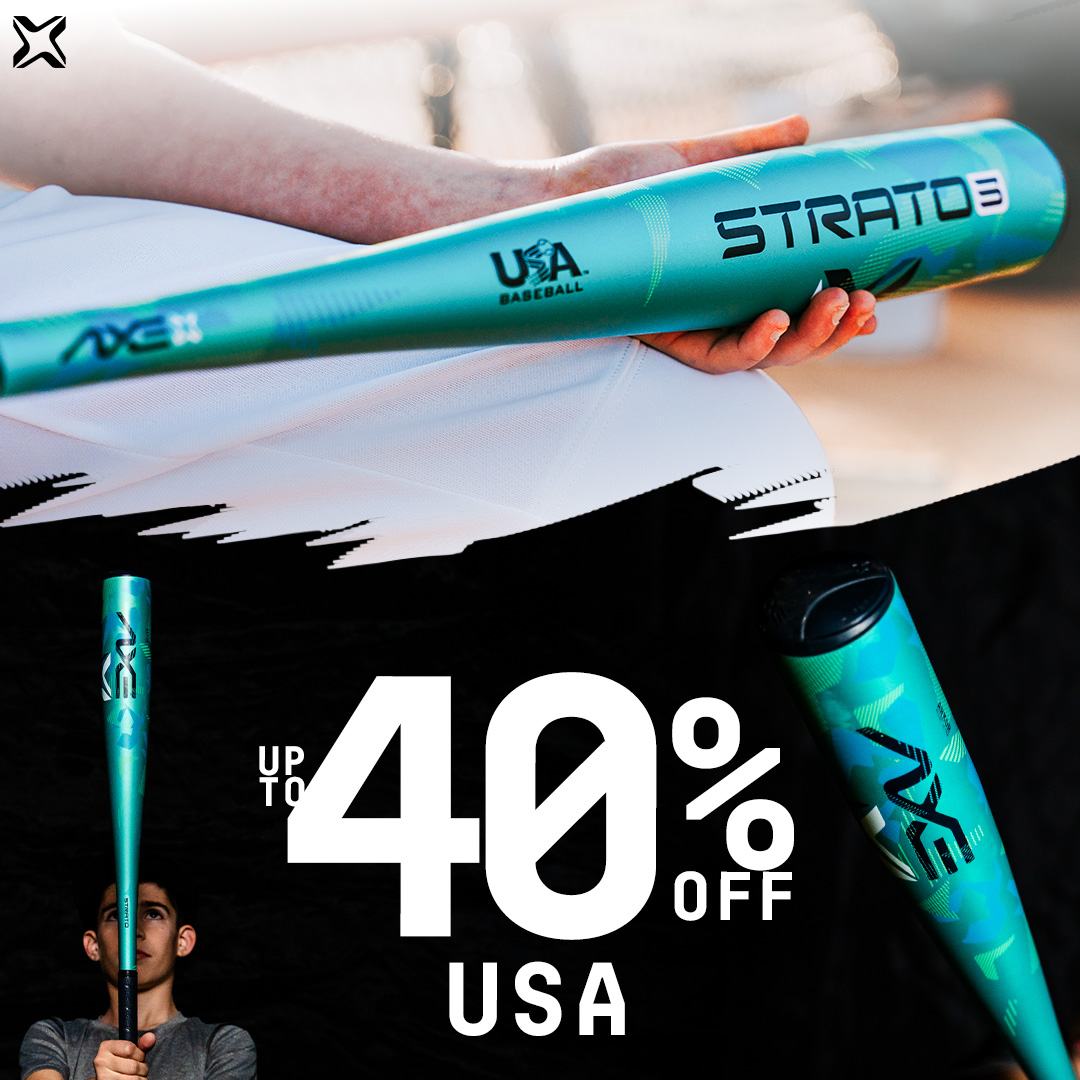 Axe Bat Facebook ad: Up to 40% Off the Ultimate USA Power Bat