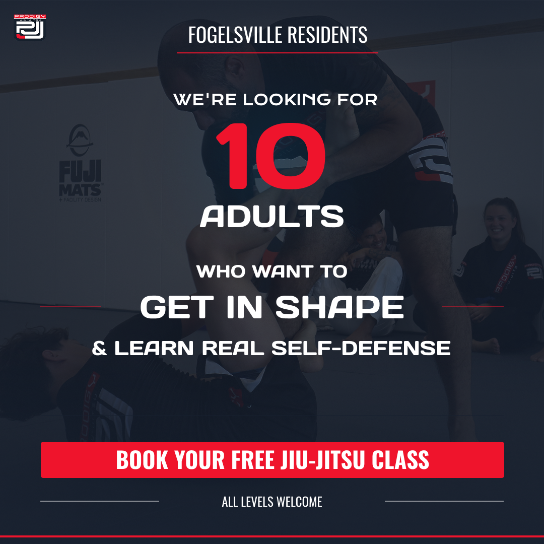 Prodigy Jiu-Jitsu Academy Facebook ad: Try a FREE Intro Class