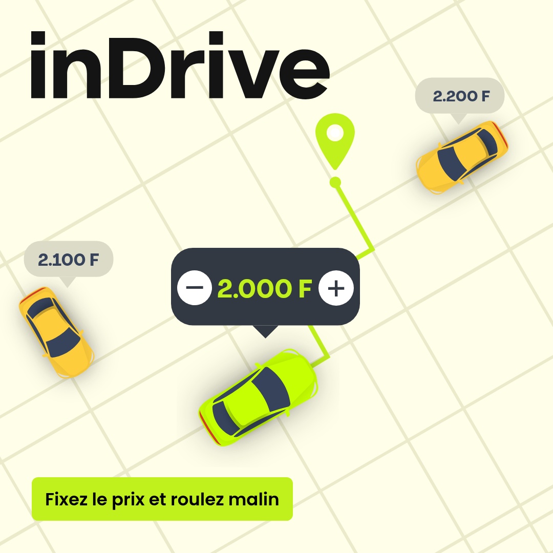 inDrive Facebook ad: Vous maîtrisez la course