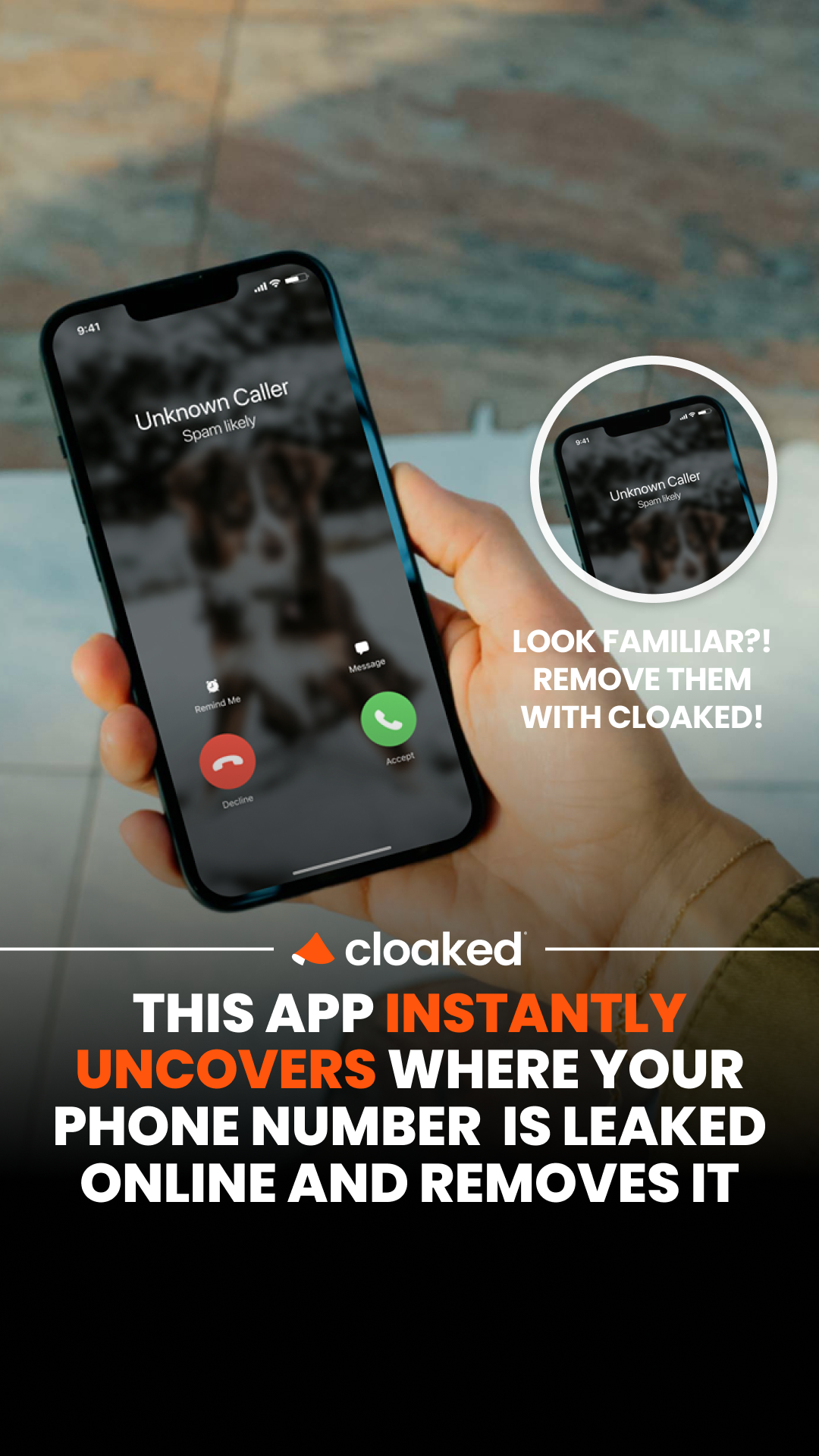 Cloaked Inc. Facebook ad