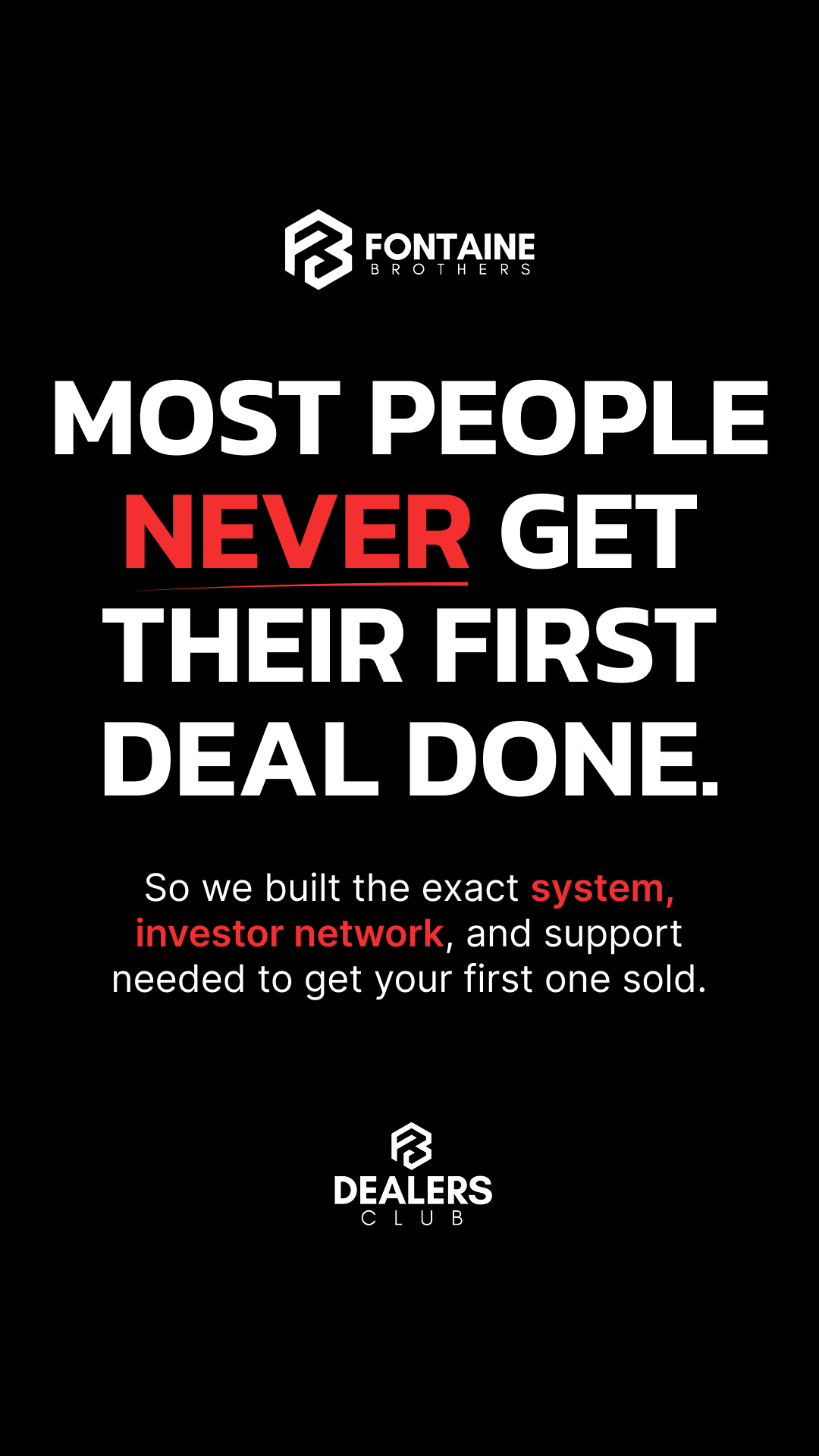 The Dealers Club Facebook ad