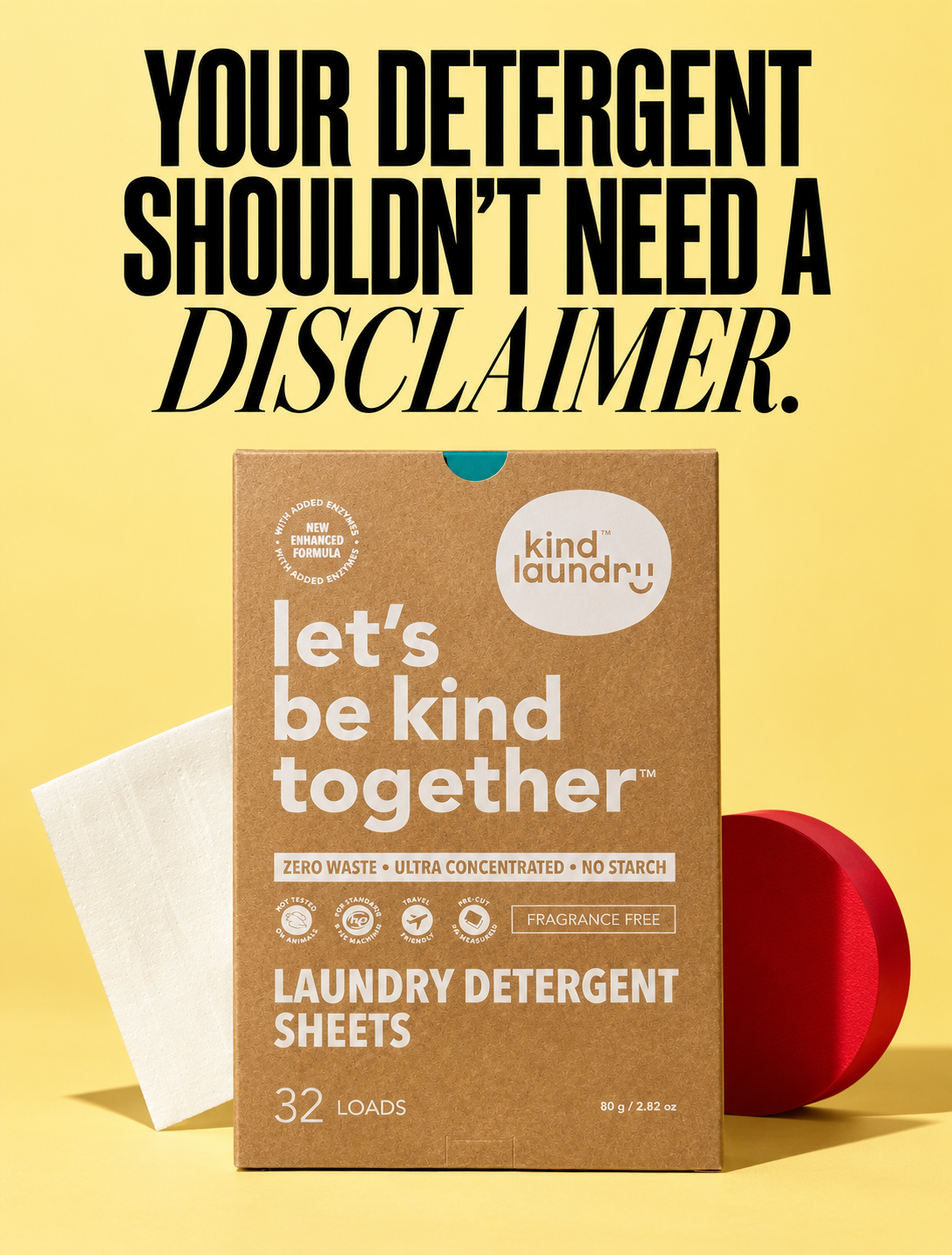Kind Laundry Facebook ad: No Mystery Fragrance. No Hazard Warnings. Just a…