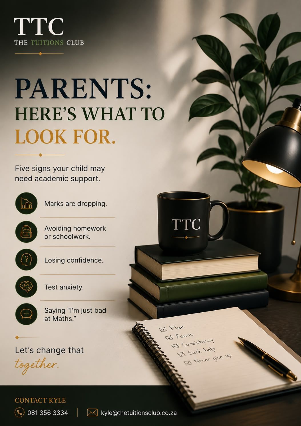 The Tuitions Club Facebook ad: Is your child falling behind at school?