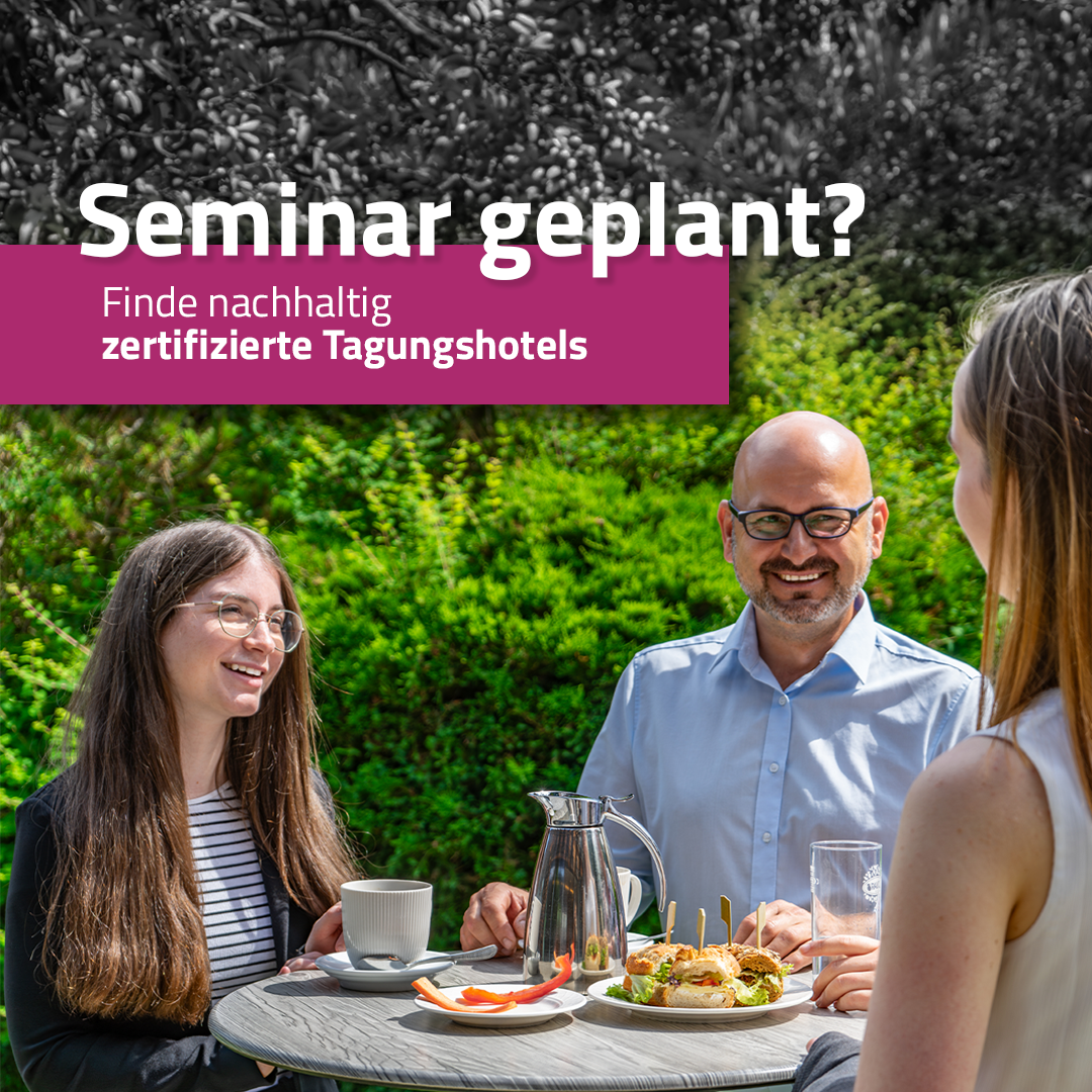 seminargo Facebook ad: Green Meeting Locations für dein Seminar