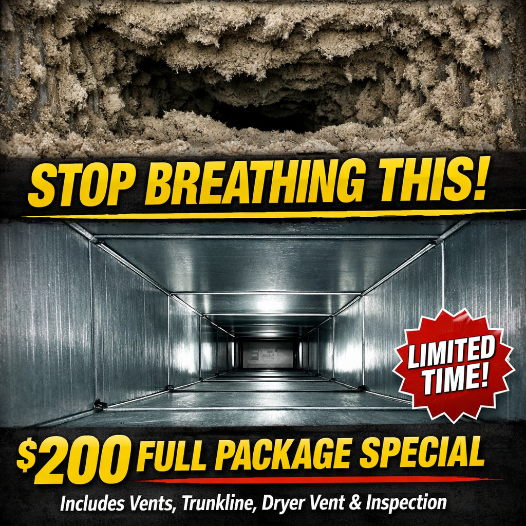 Essential Air-Duct Cleaning Facebook ad