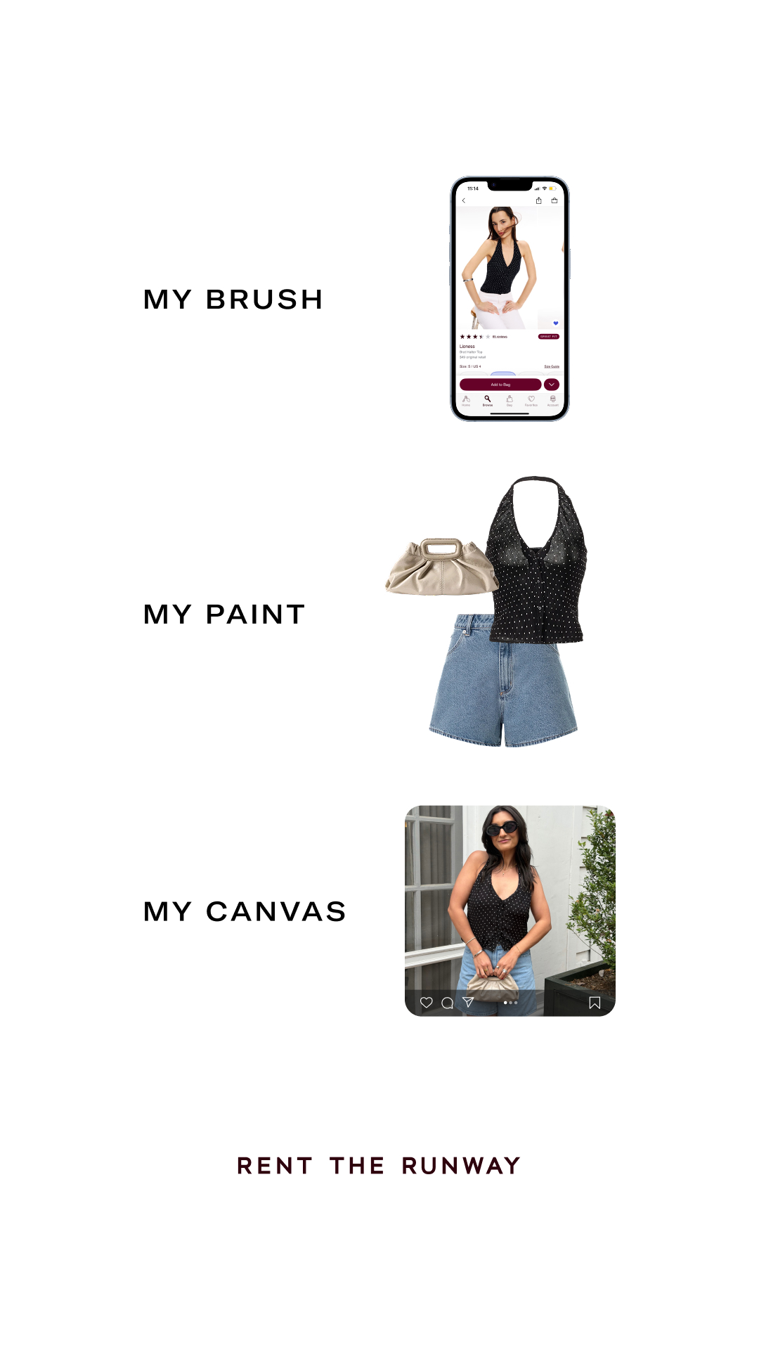 Rent The Runway Facebook ad