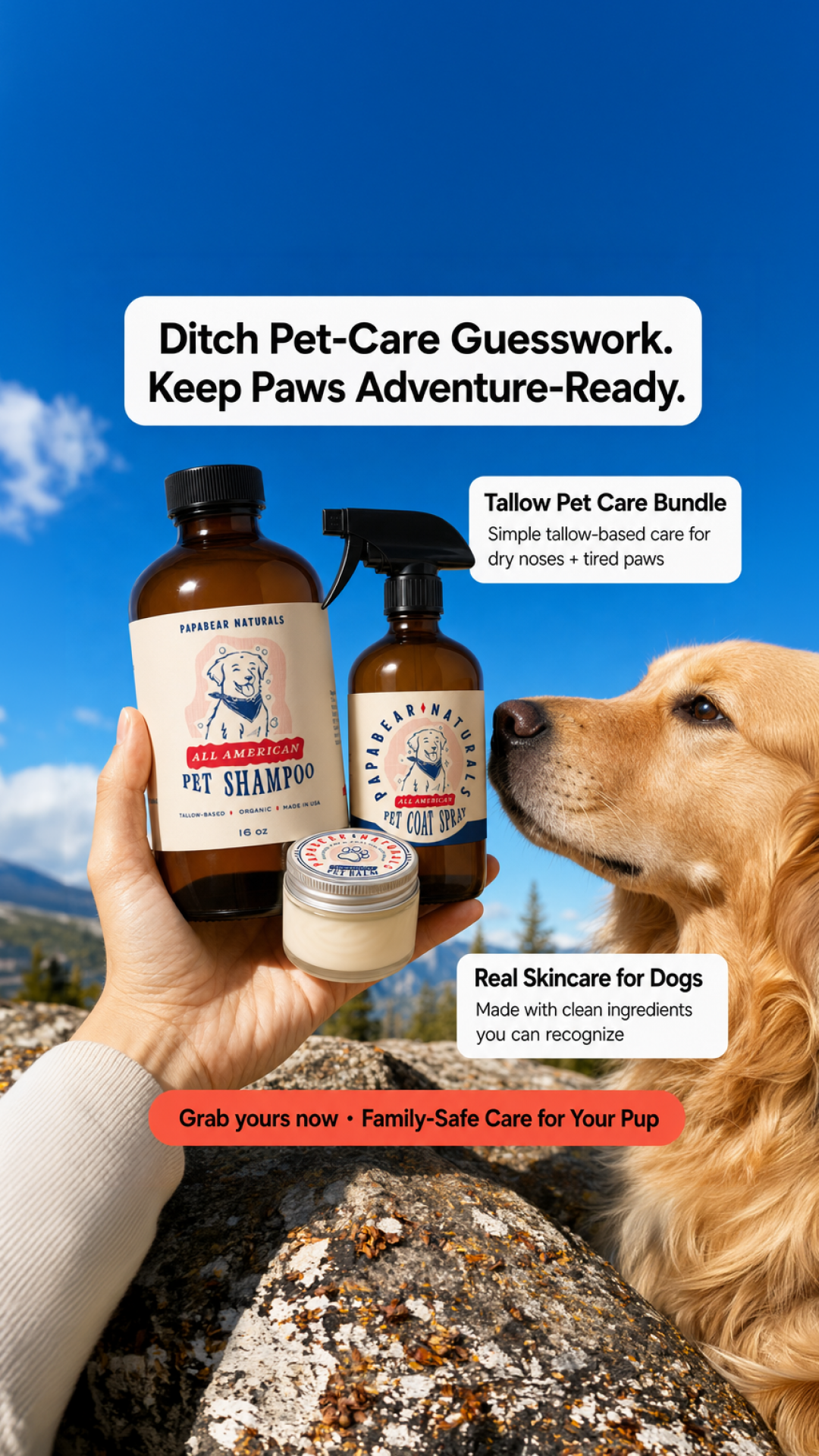 Papabear Naturals Facebook ad