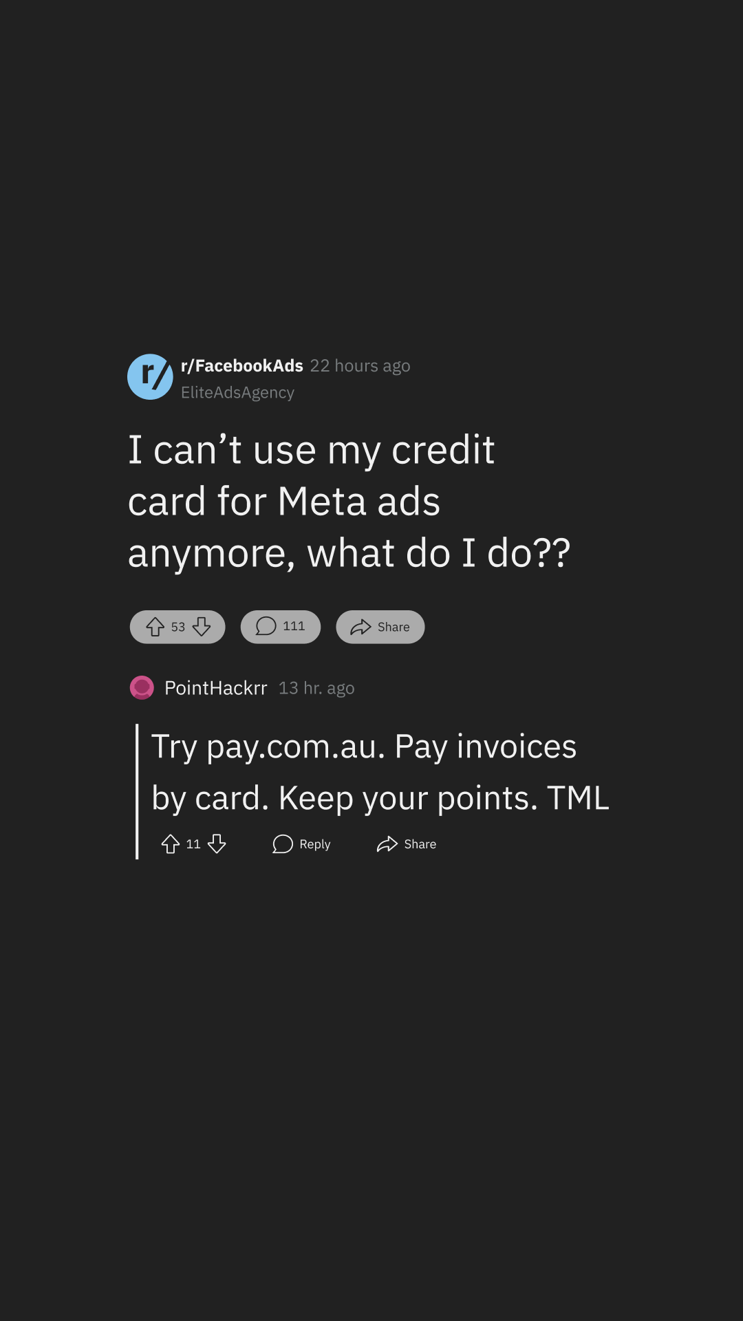 pay.com.au Facebook ad