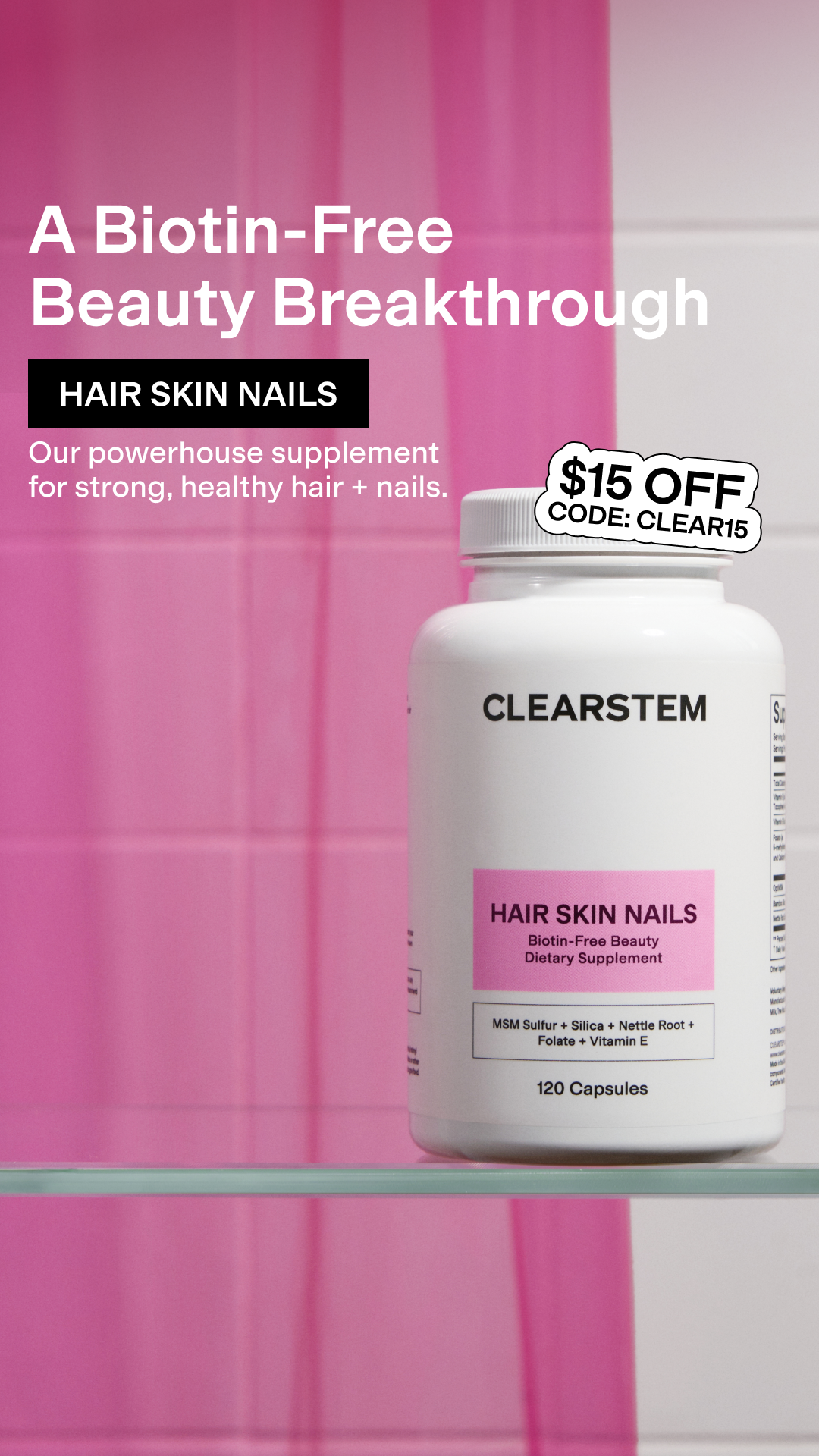 CLEARSTEM Skincare Facebook ad