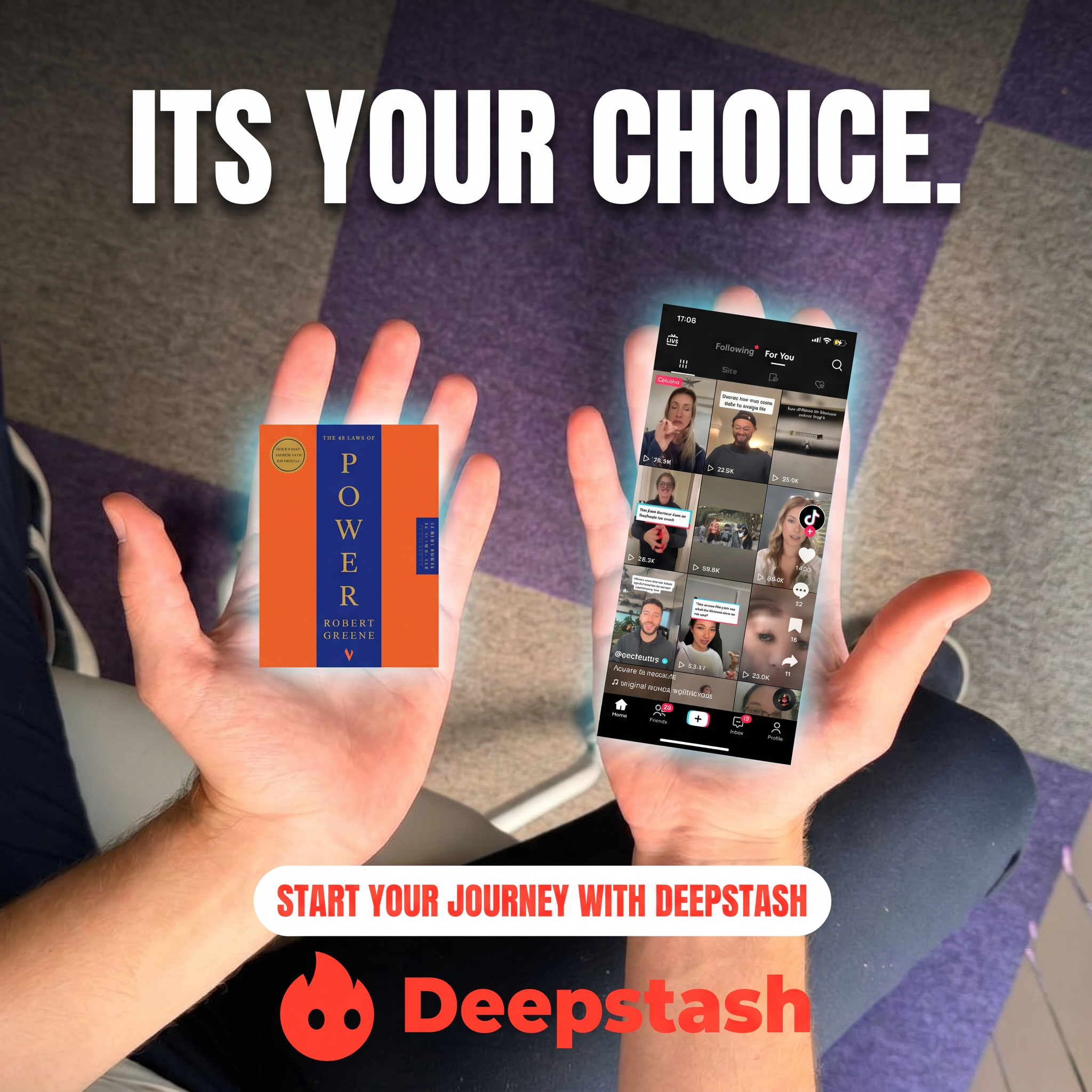 Deepstash Facebook ad
