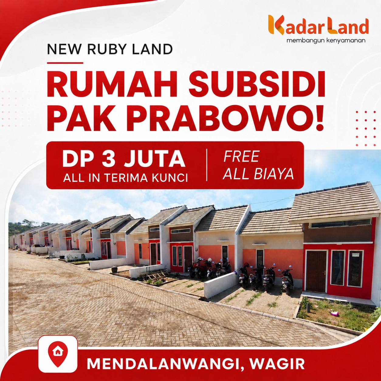 Rumah Murah New Ruby Land Facebook ad: MAU RUMAH SUBSIDI PAK PRABOWO?