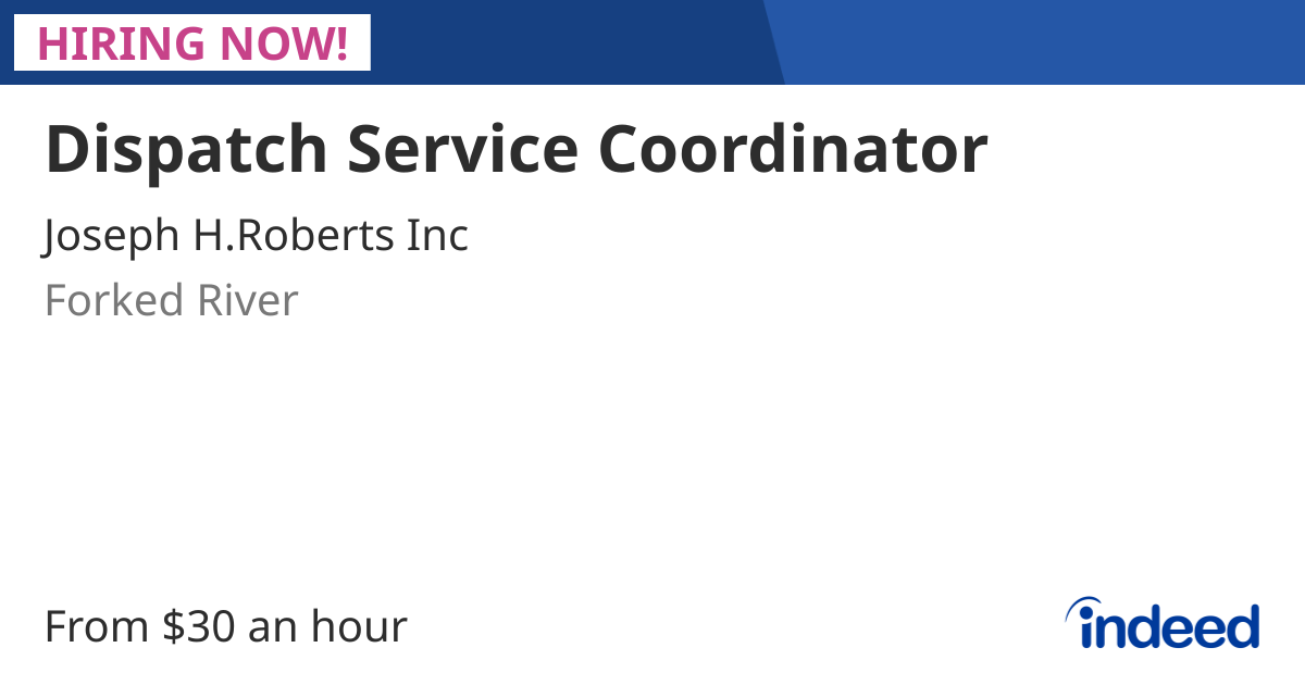J H Roberts Inc. Facebook ad: Dispatch Service Coordinator - Forked River, NJ 08731…
