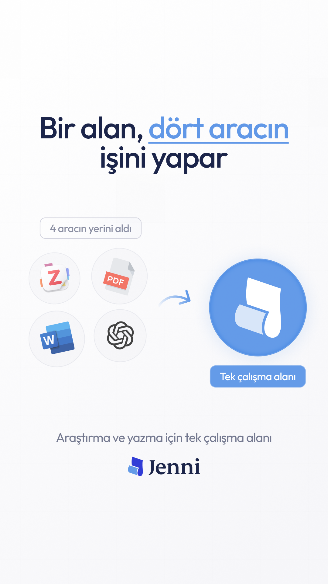 Jenni AI Facebook ad