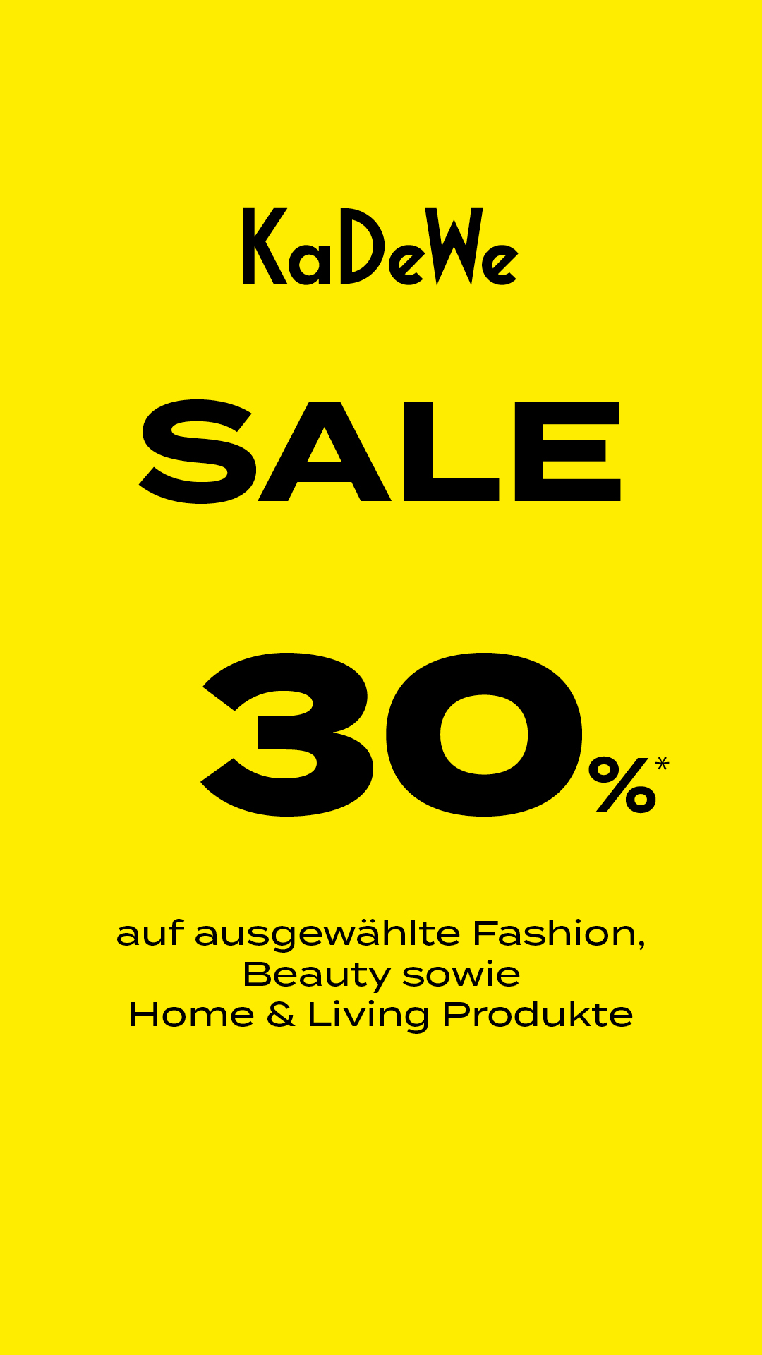 KaDeWe Facebook ad