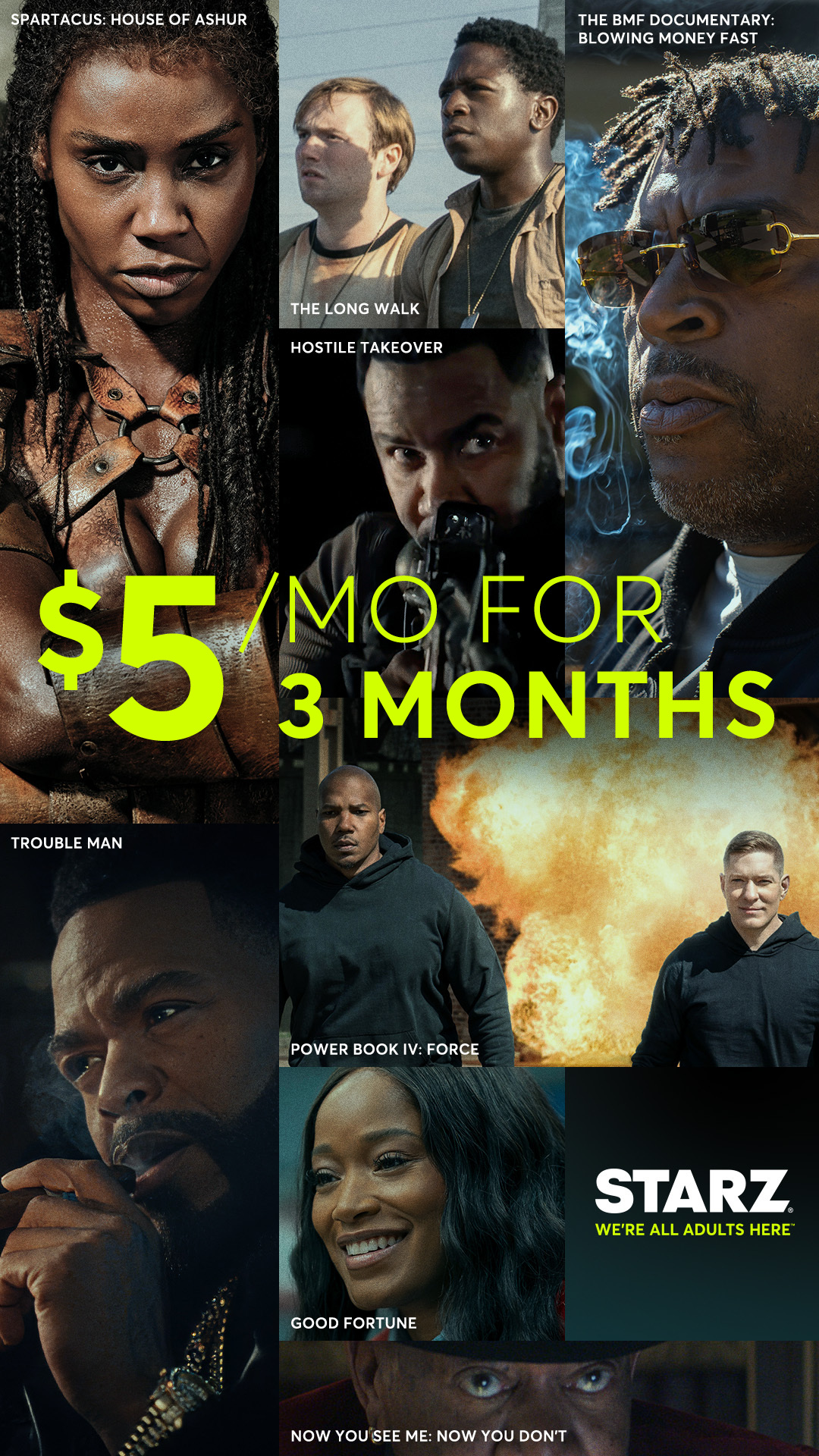 STARZ Facebook ad