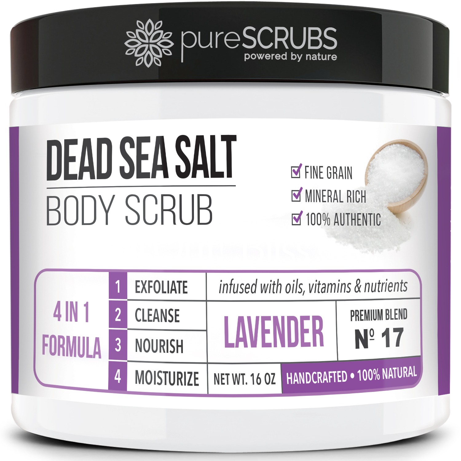 pureSCRUBS Facebook ad: ***** 10,000+ REVIEWS!