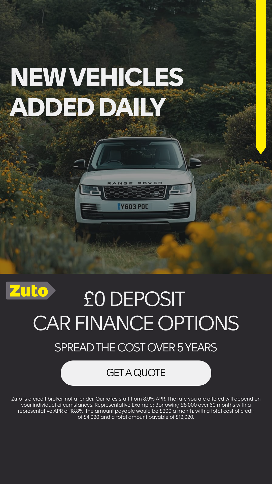 Zuto Facebook ad