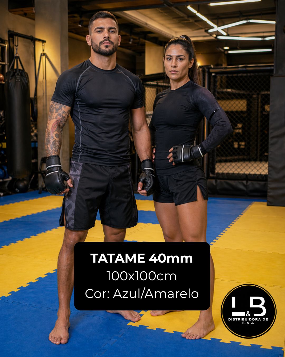 L&B Distribuidora de Tatames EVA Facebook ad: Converse conosco