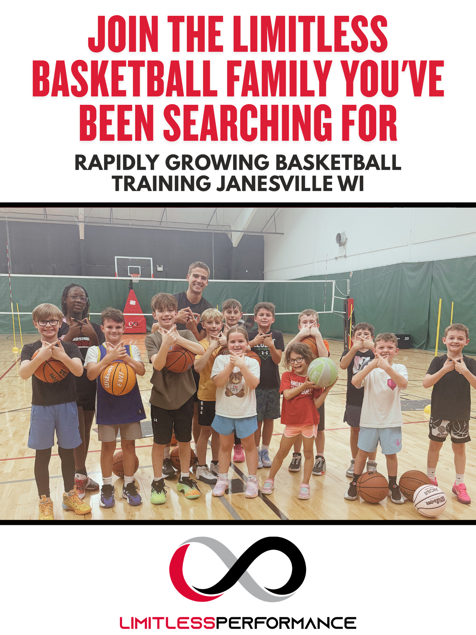 Limitless Performance Facebook ad: Join the Limitless Basketball Family You’ve Been Searching…
