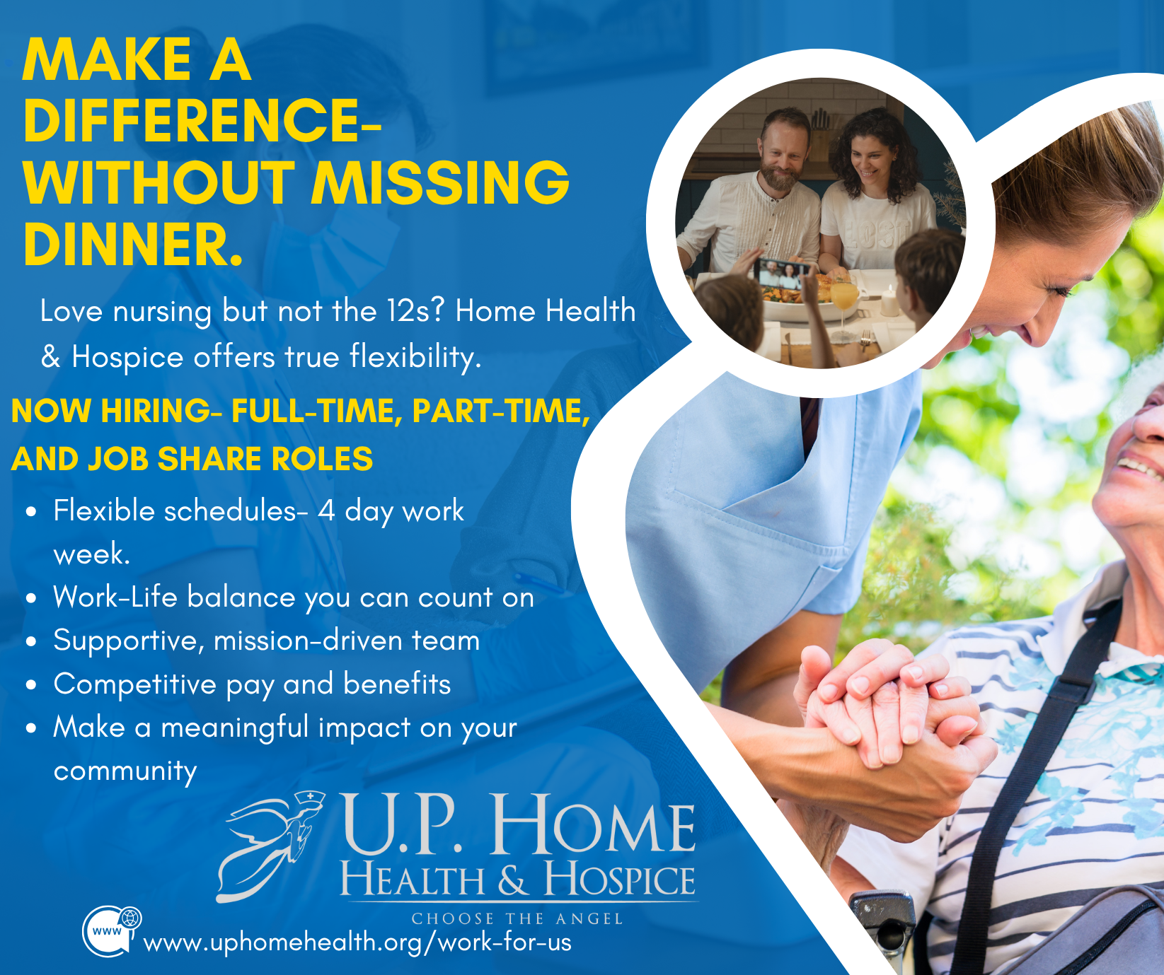 U.P. Home Health & Hospice Facebook ad from Jul 25, 2025