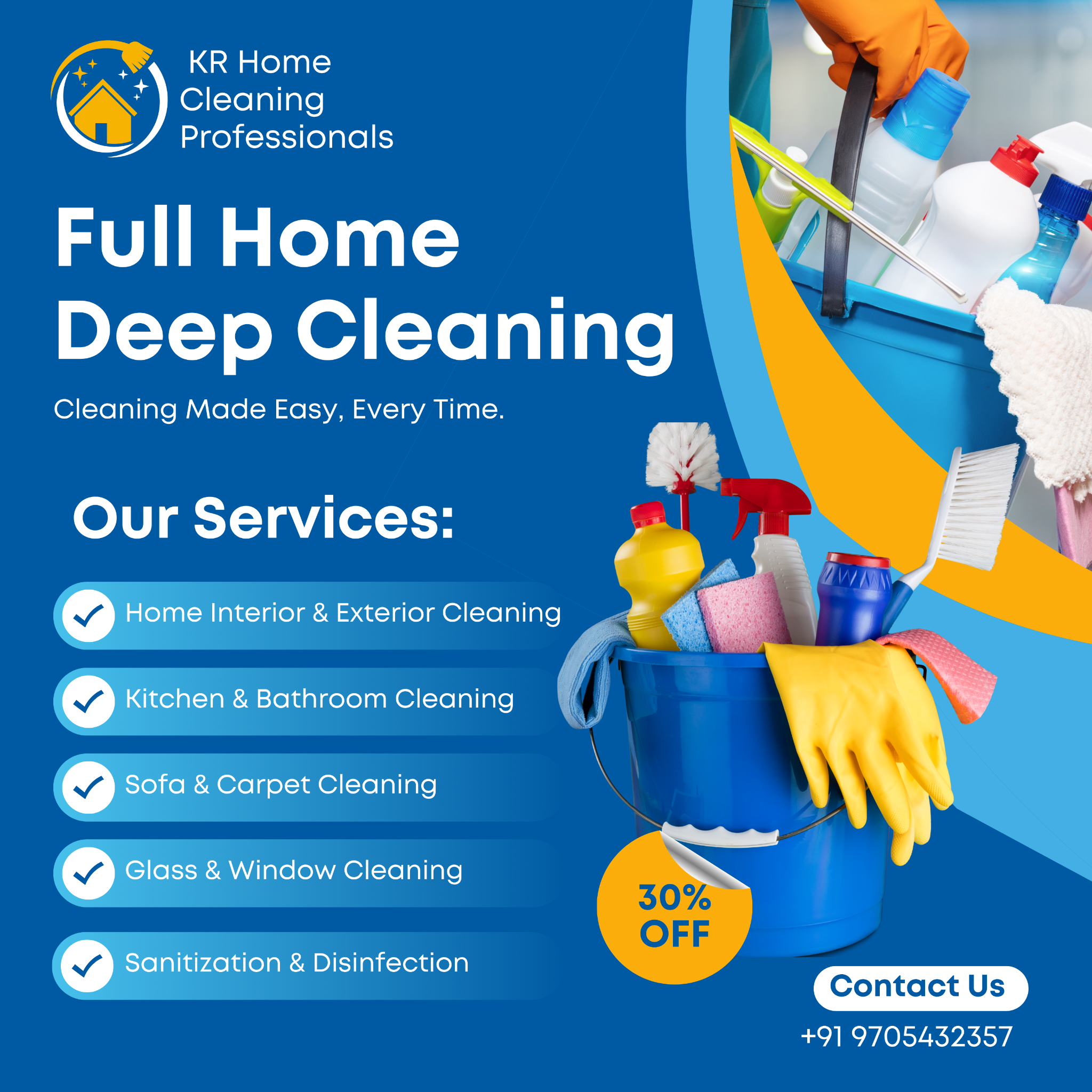 KR Home Clean Professionals Facebook ad