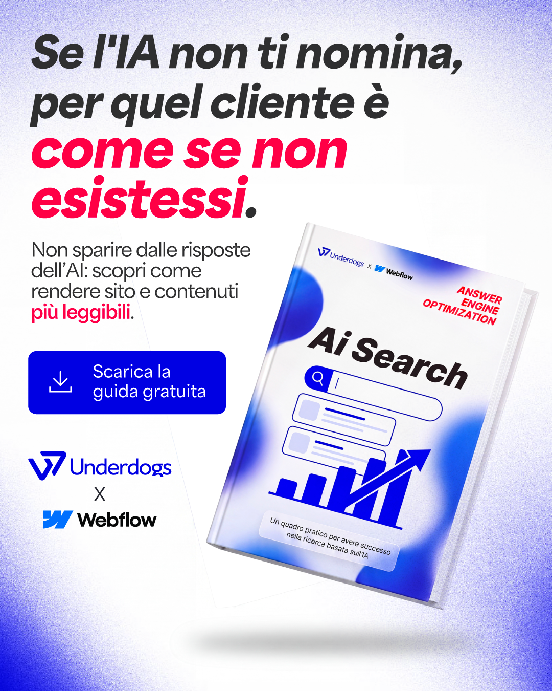 UD-Underdogs Facebook ad: Guida gratuita per farti trovare dall'AI