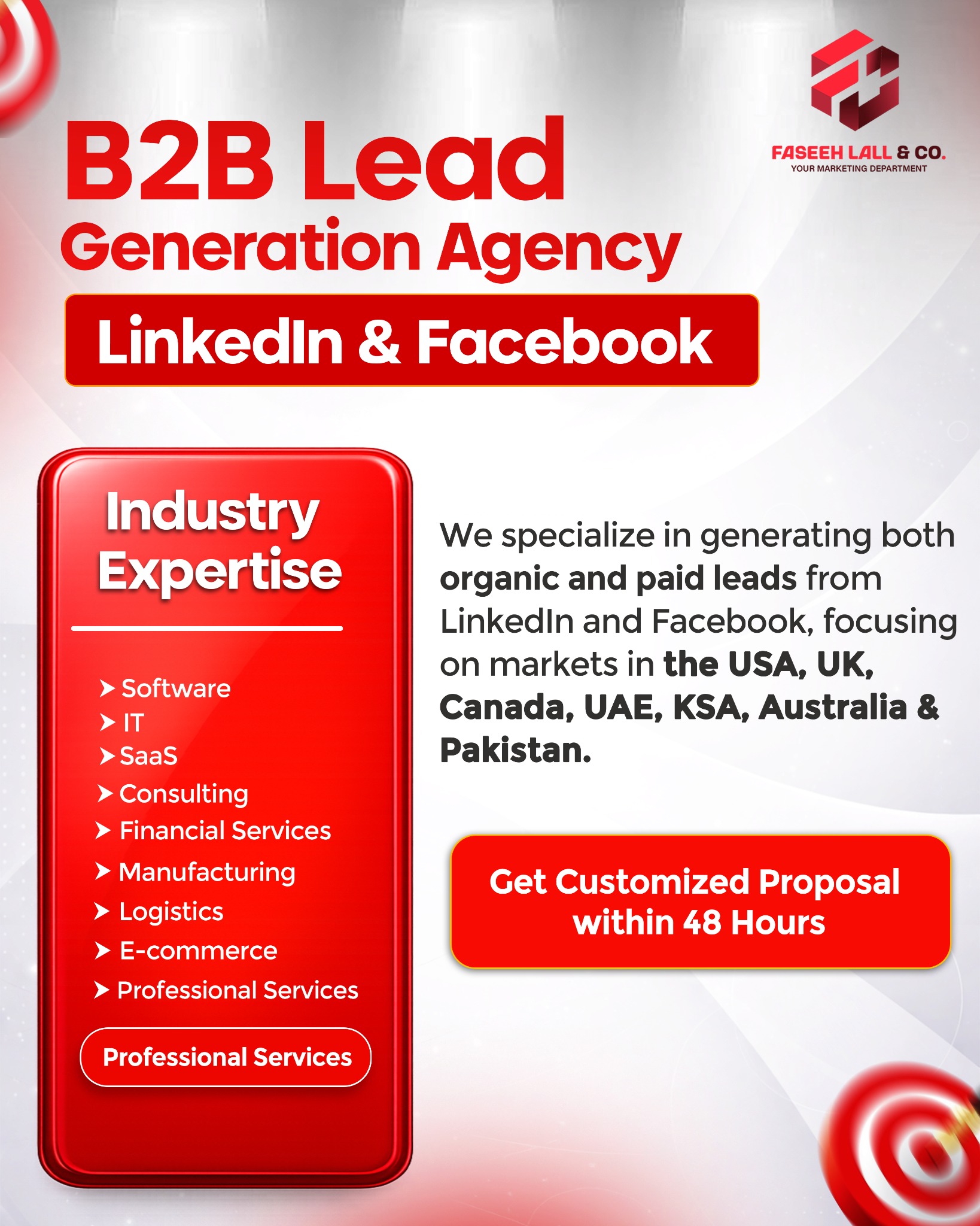 Faseeh Lall & Co - FLC Facebook ad: Book a 15 Minutes Meeting With Our Senior Officer