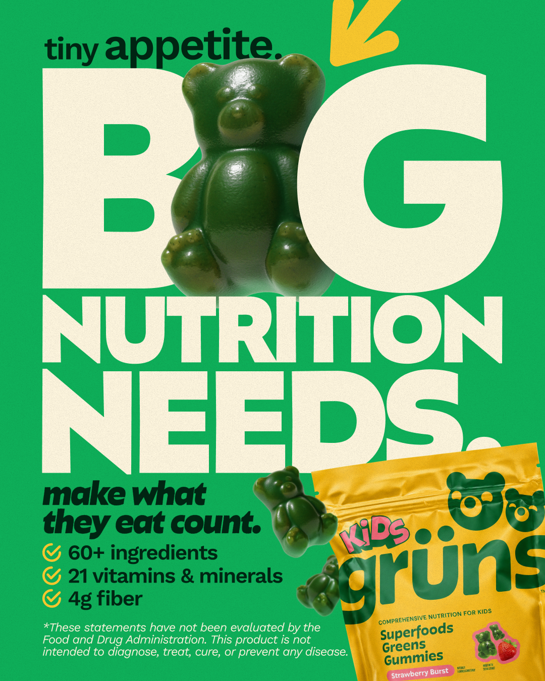 Grüns Kids Facebook ad