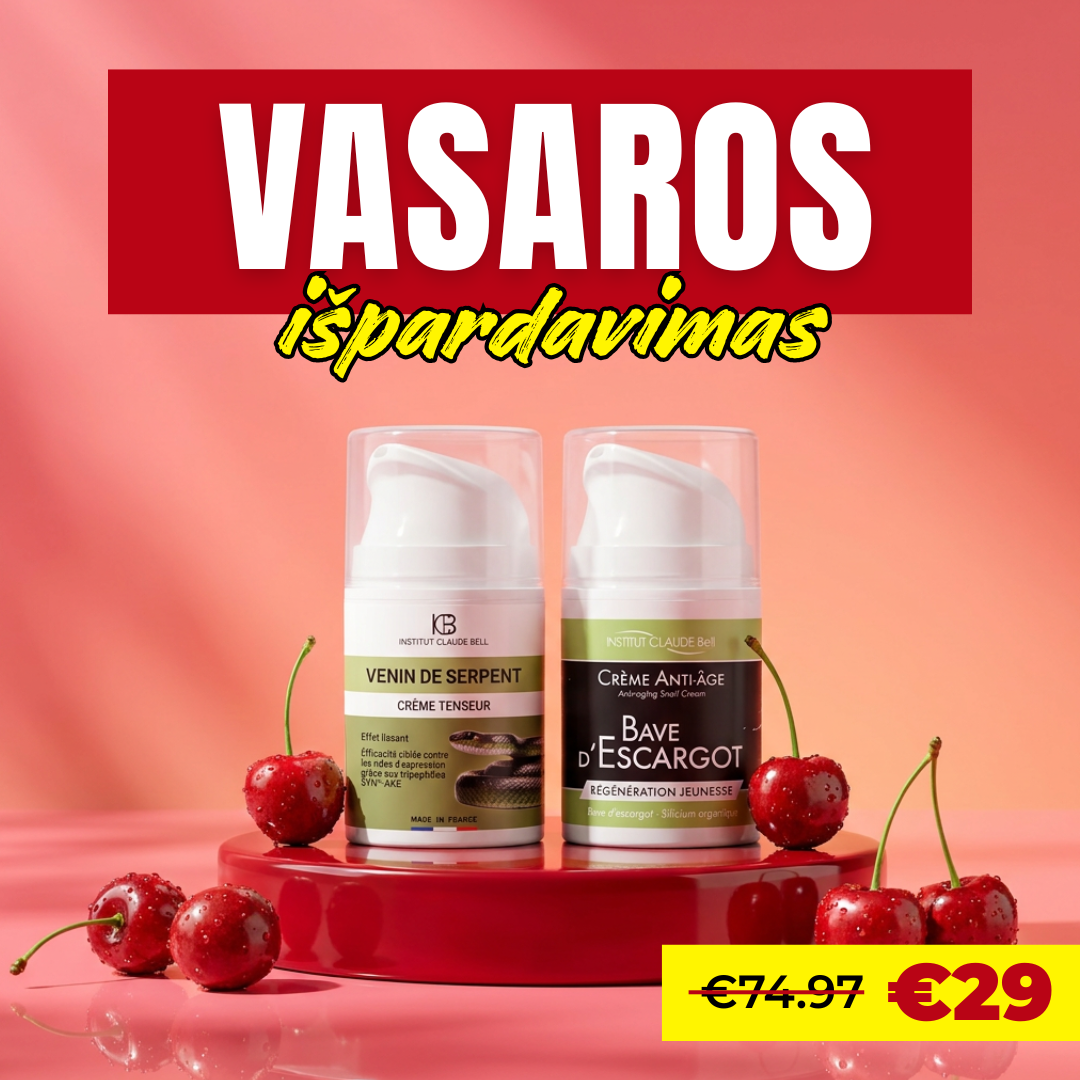 Kosmetikalt.lt Facebook ad: DIENAI + NAKČIAI, 2 kremai tik 29 €
