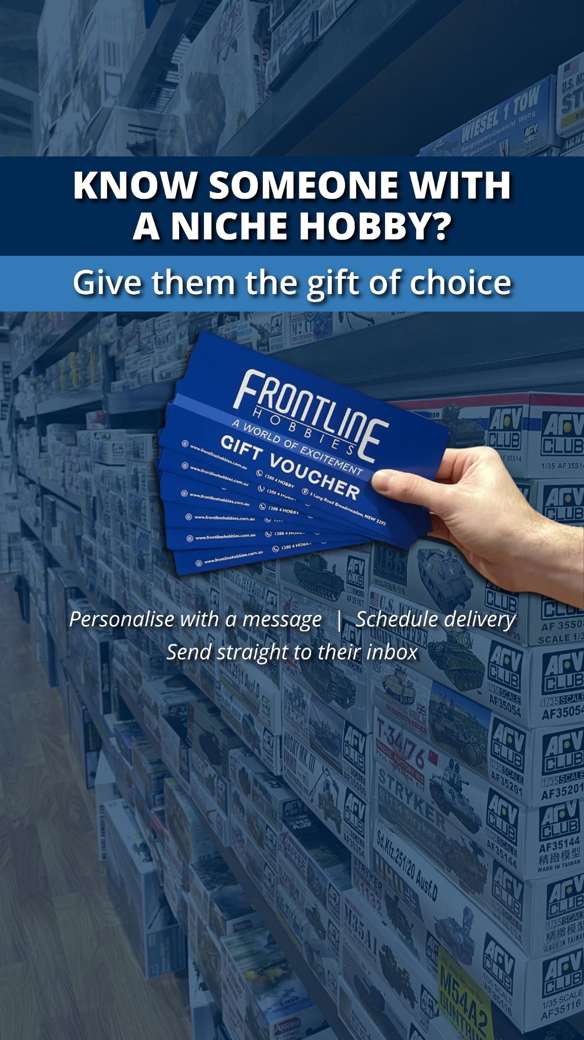 Frontline Hobbies Facebook ad: Frontline Hobbies Gift Voucher