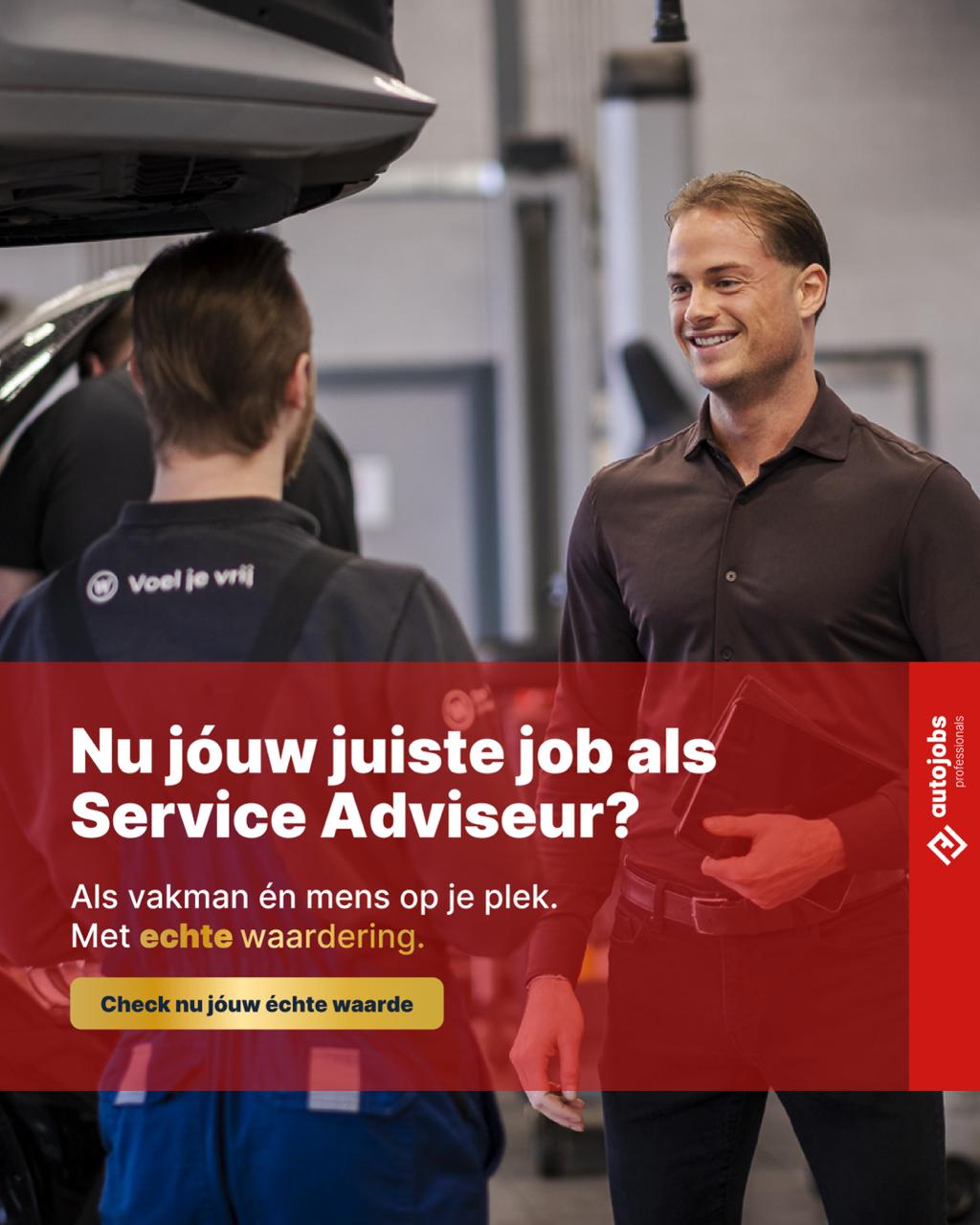 AutoJobs Professionals Facebook ad: Ken je waarde.