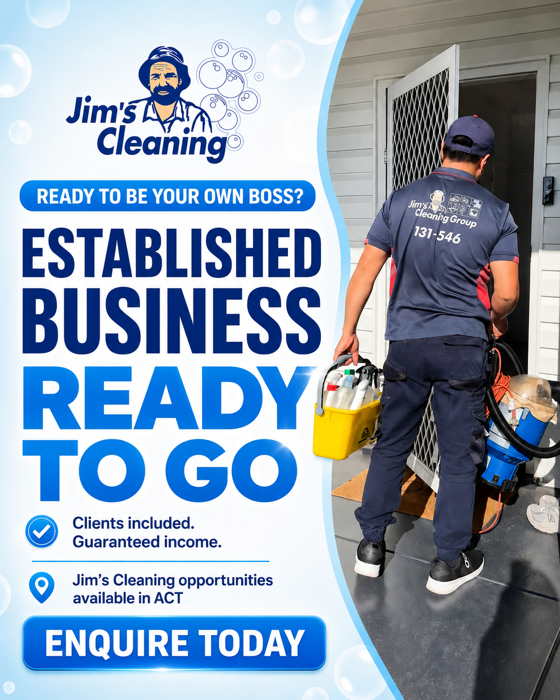 Jim's Cleaning Facebook ad
