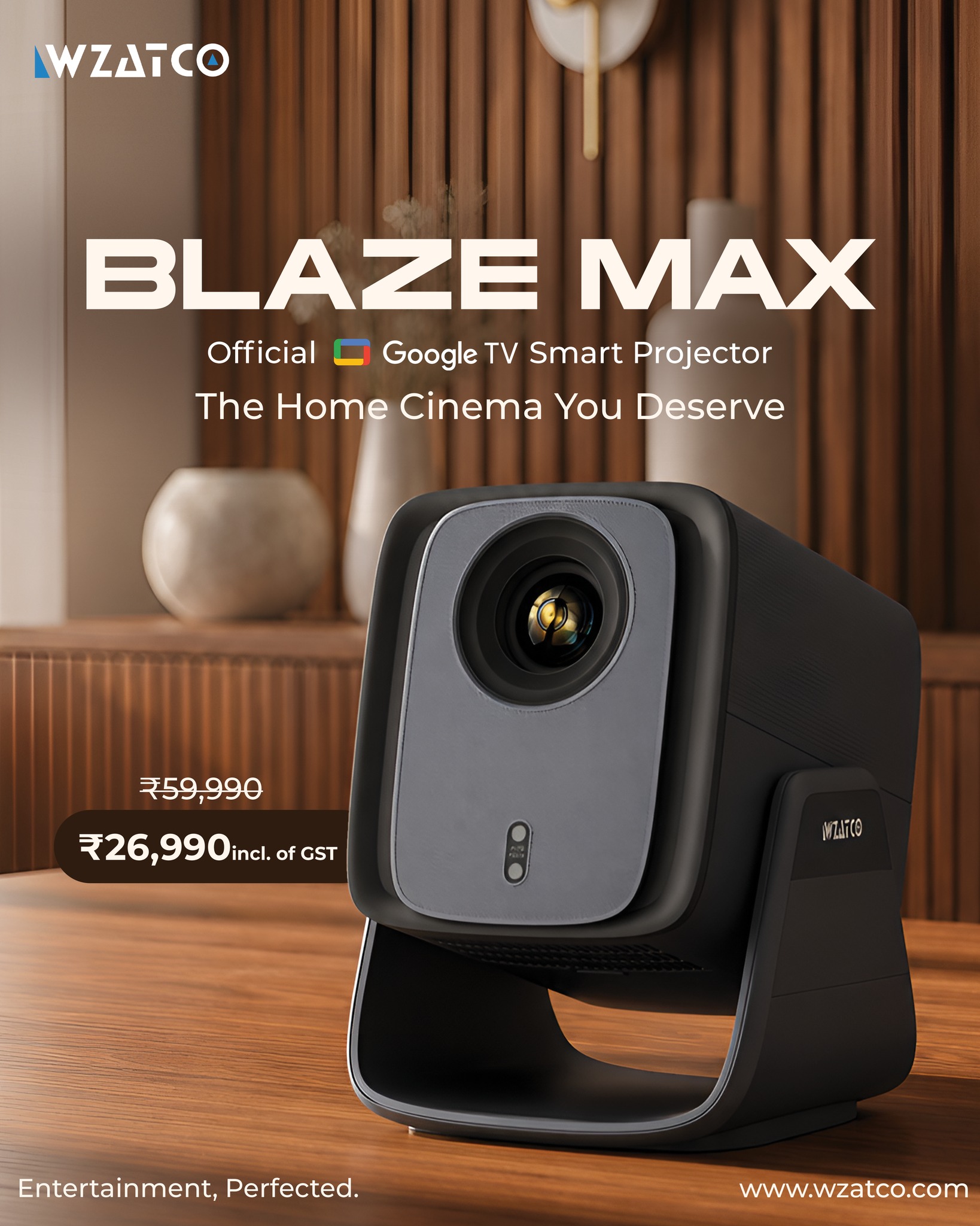 Wzatco Projectors Facebook ad: Blaze Max