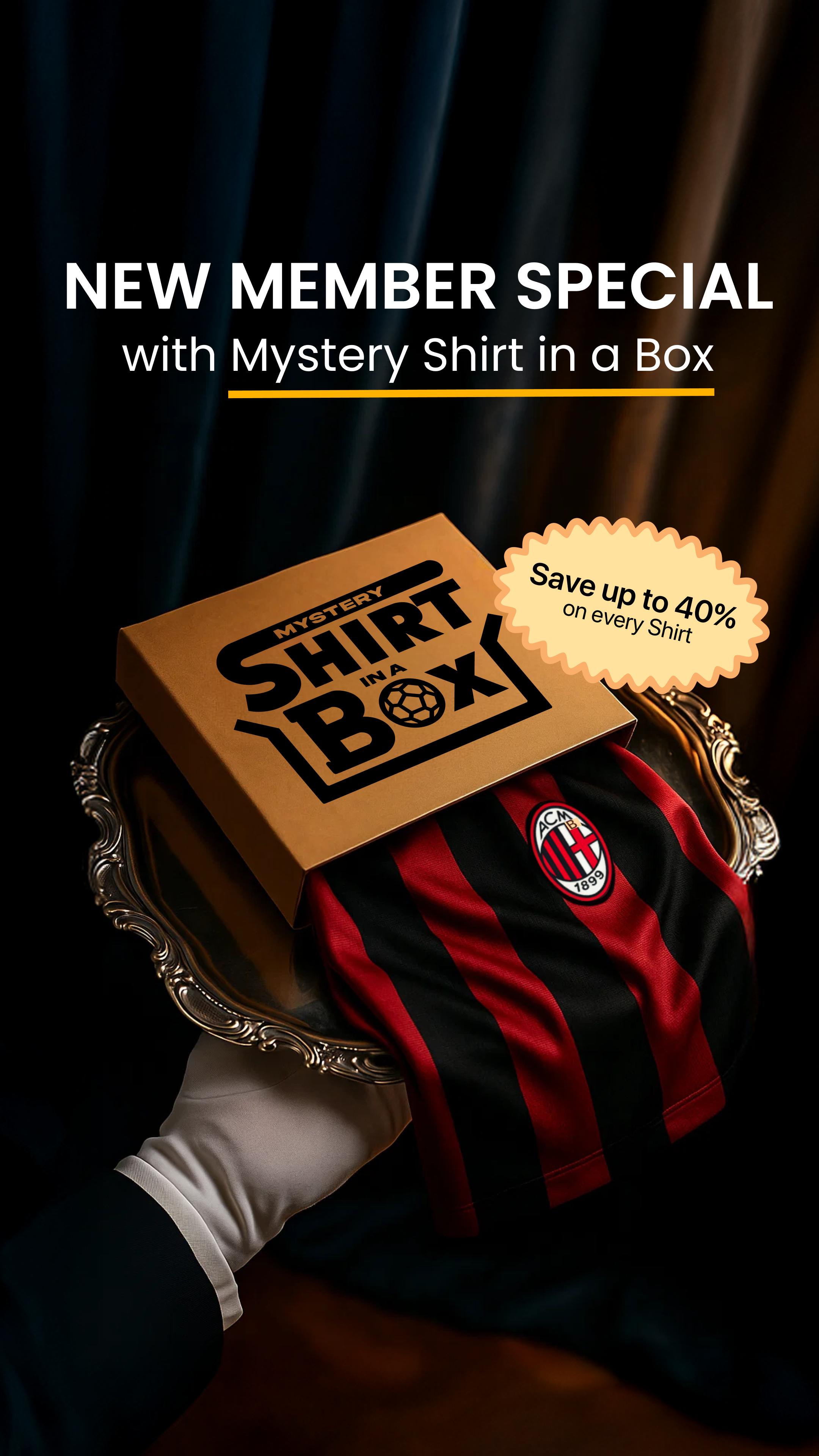 Mystery Shirt in a Box Facebook ad