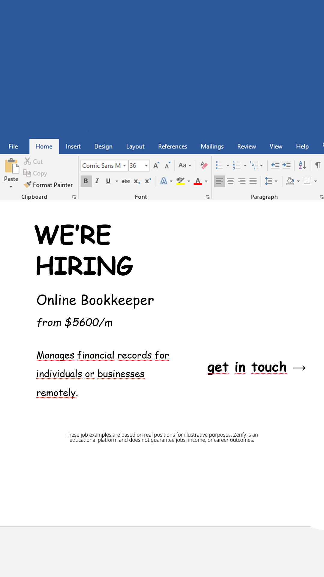 Emily Hart - Career Advisor Facebook ad: Apply now!