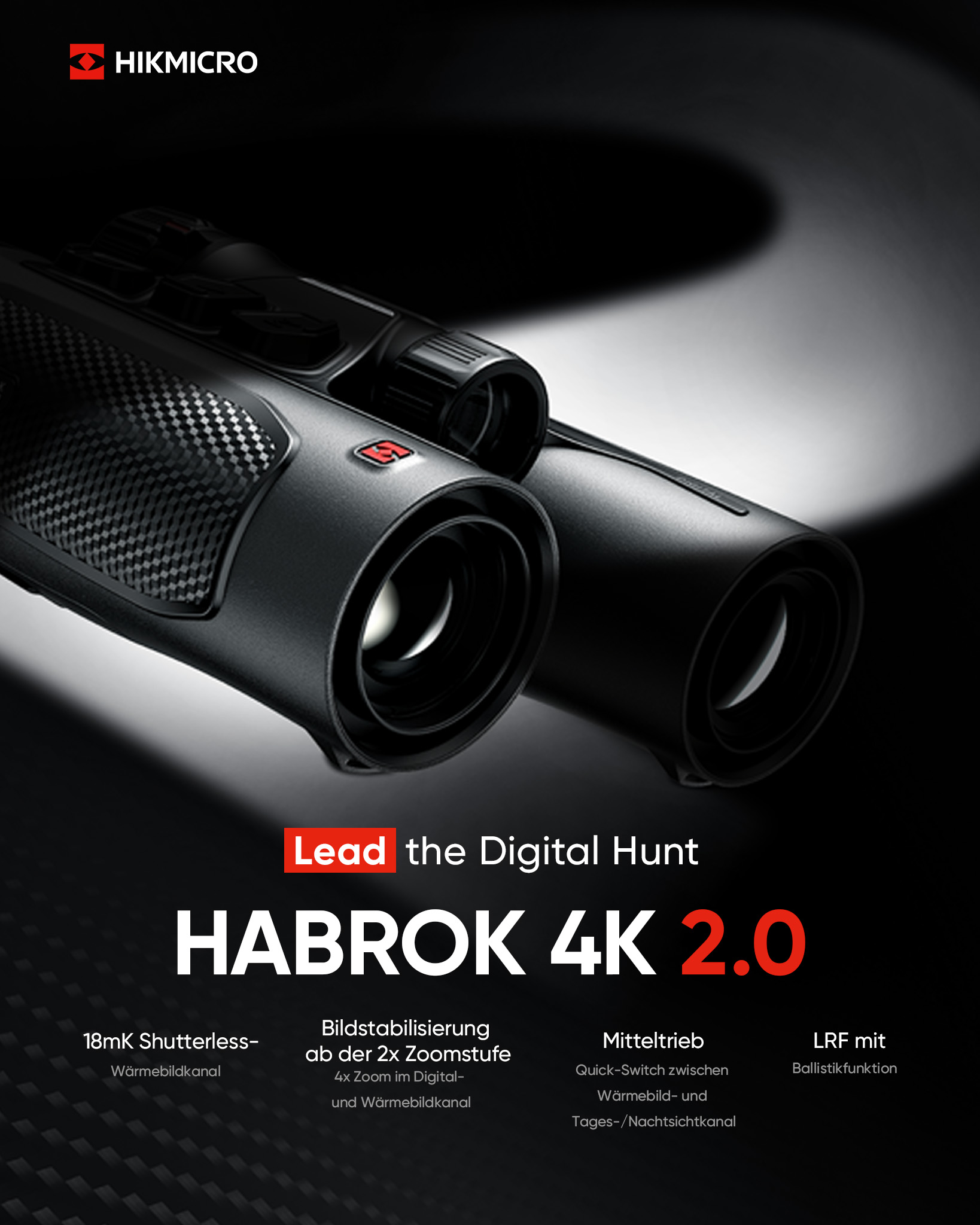 HIKMICROHunting.Global Facebook ad: HABROK 4K 2.0: Die Zukunft der Jagd ist…