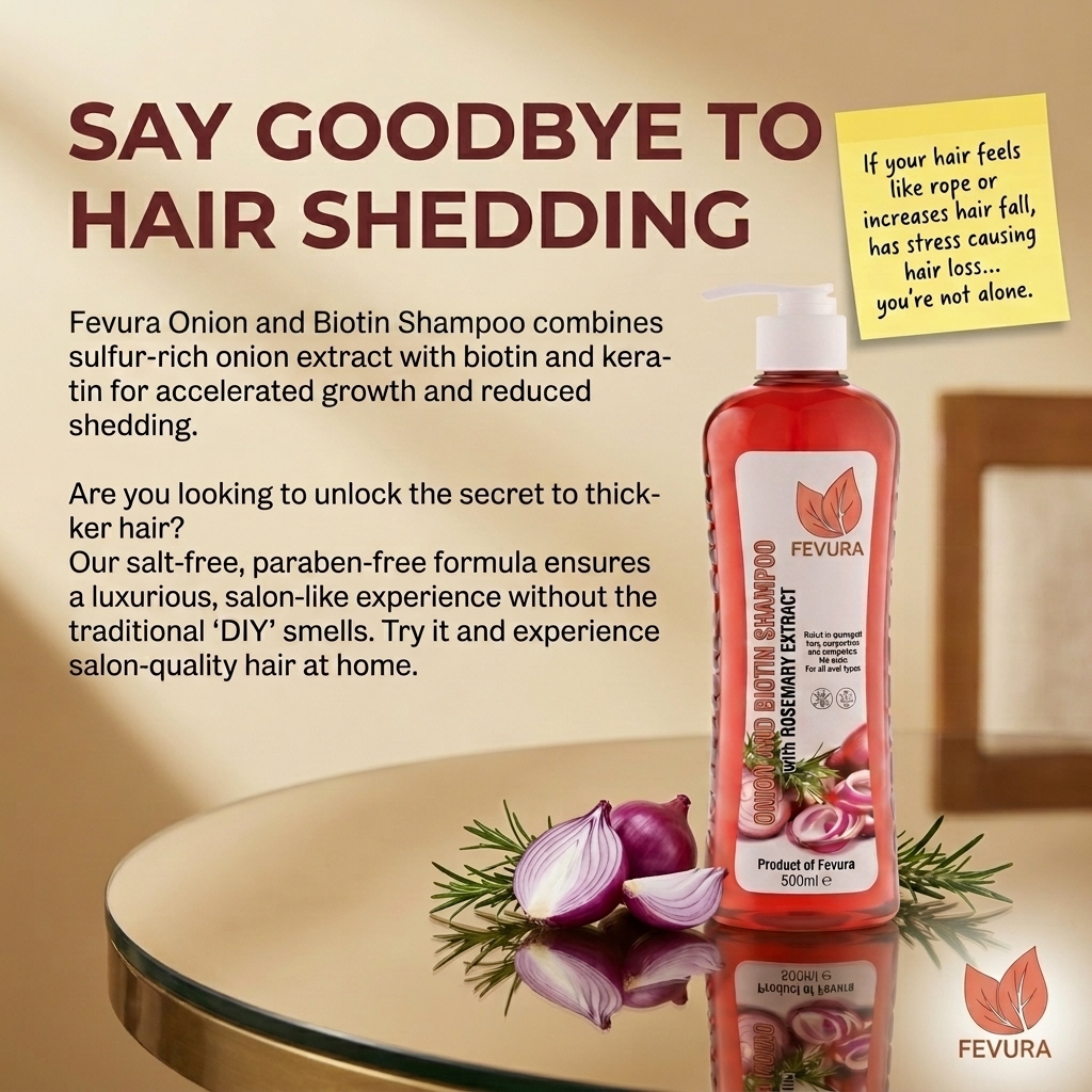 OfficalFevura Facebook ad: Your stress is costing you your hair