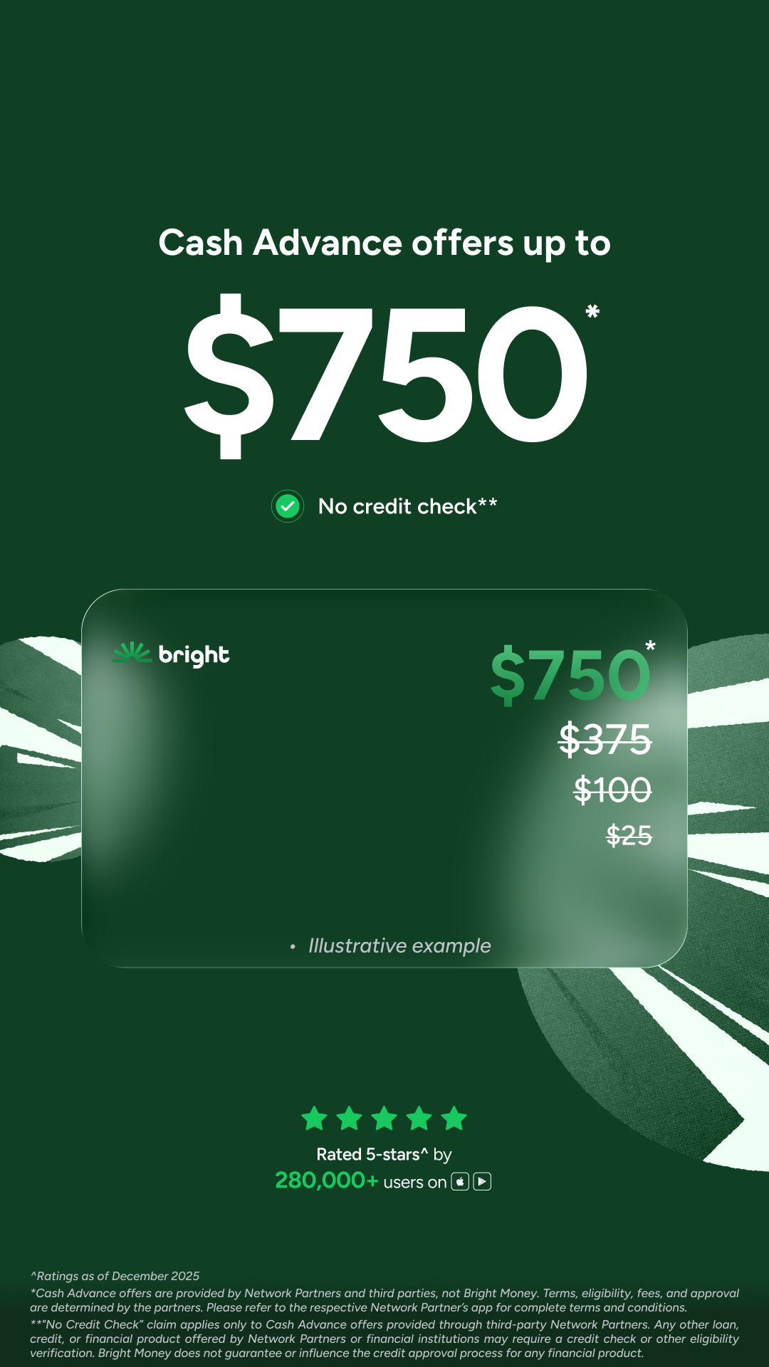 Bright Money Facebook ad