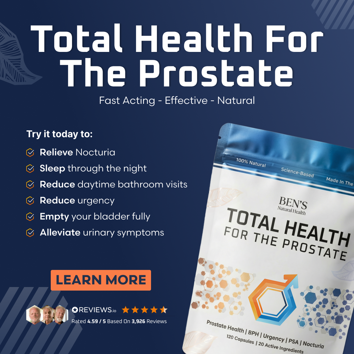 Ben's Natural Health Facebook ad