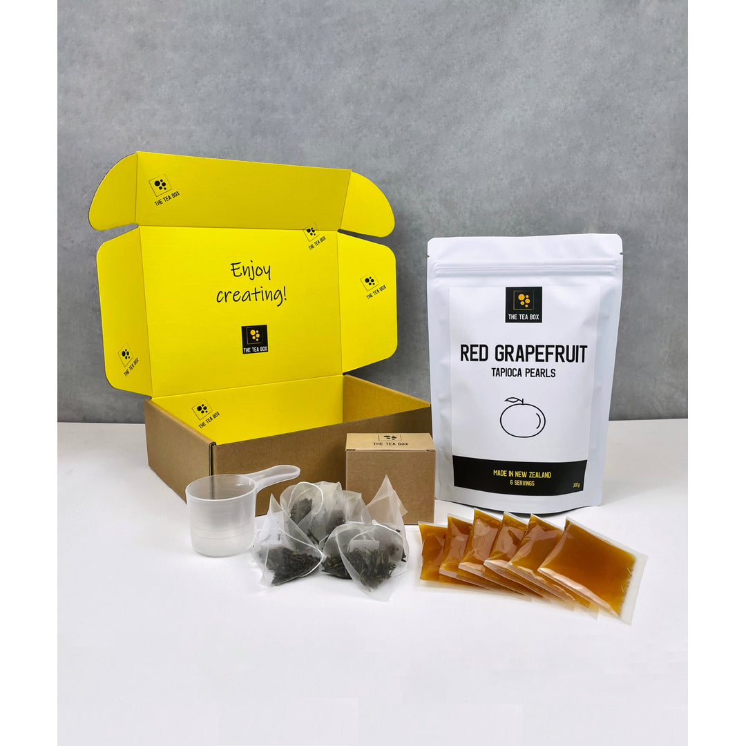 The Tea Box Facebook ad: Make AMAZING bubble tea at home, anytime.