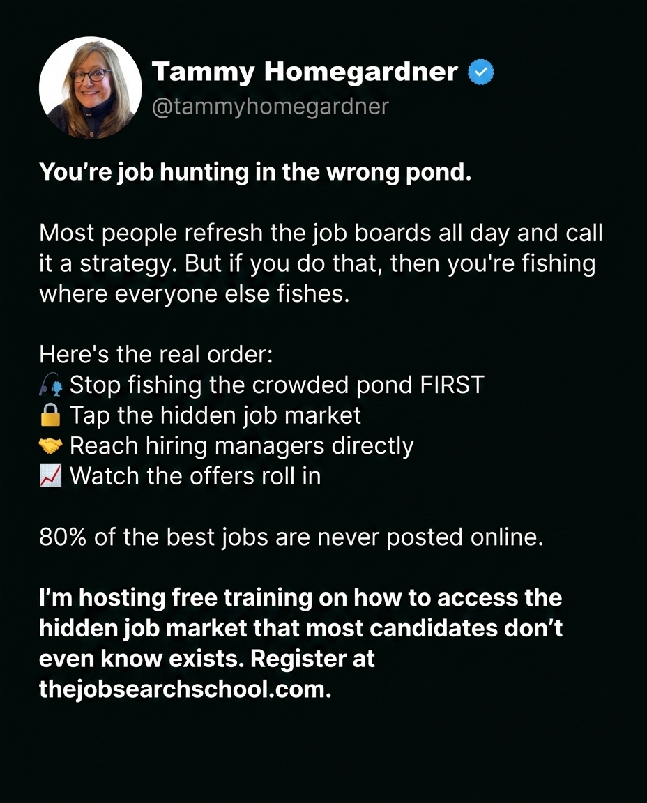 The Job Search School Facebook ad