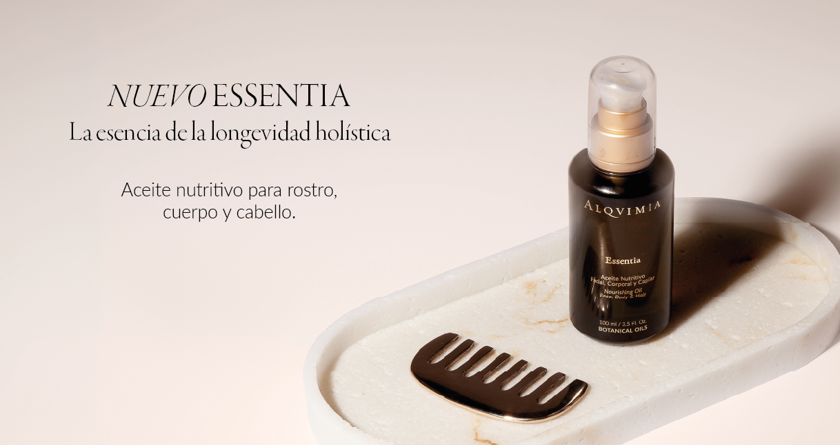 Alqvimia Facebook ad: Aceite nutritivo multifunción de tacto seco que une…