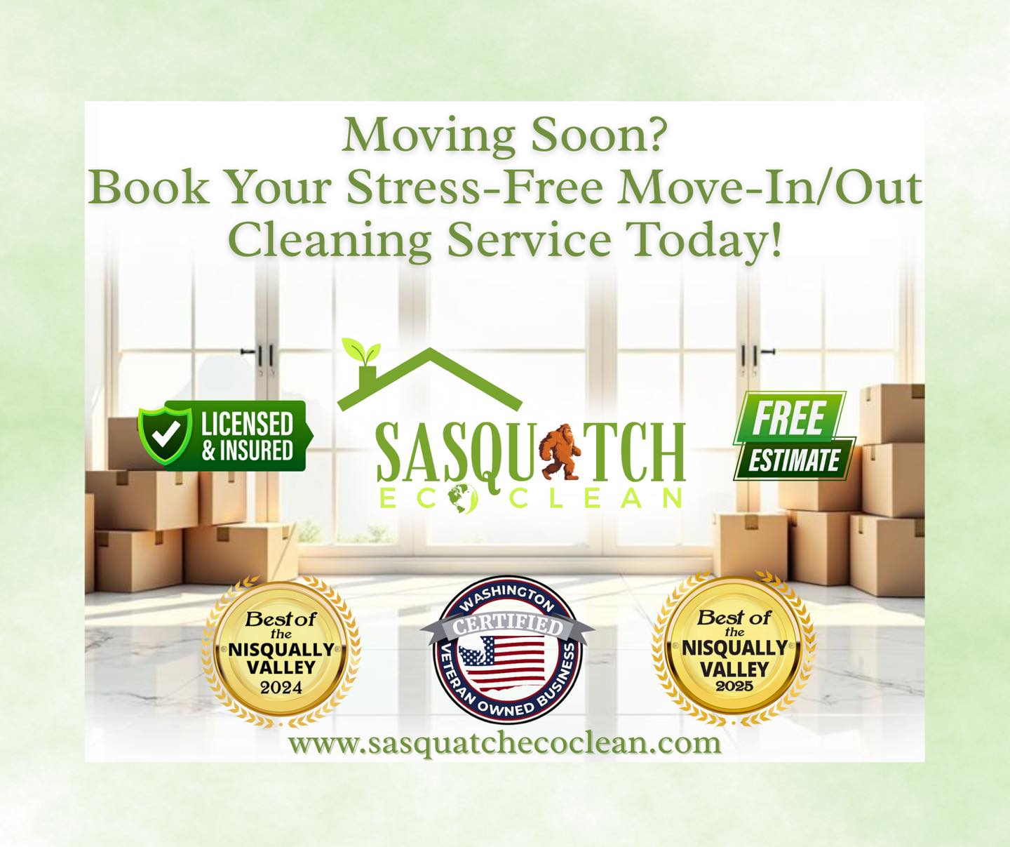 Sasquatch Eco Clean Facebook ad