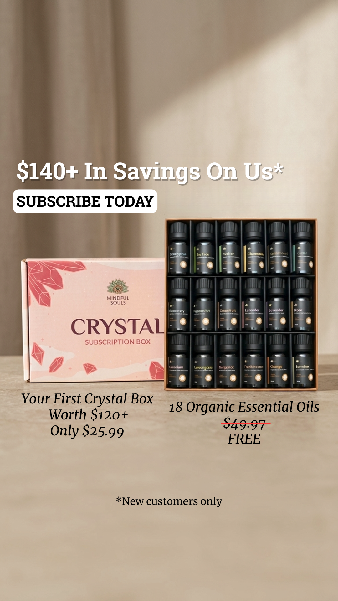 Crystal Healing Stones Facebook ad
